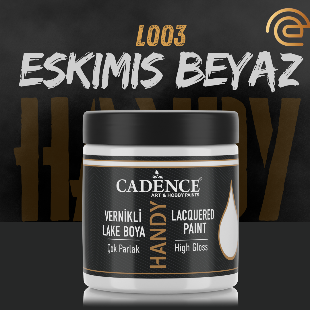 Cadence Vernikli Lake Boya L003 Eskimiş Beyaz 250ml