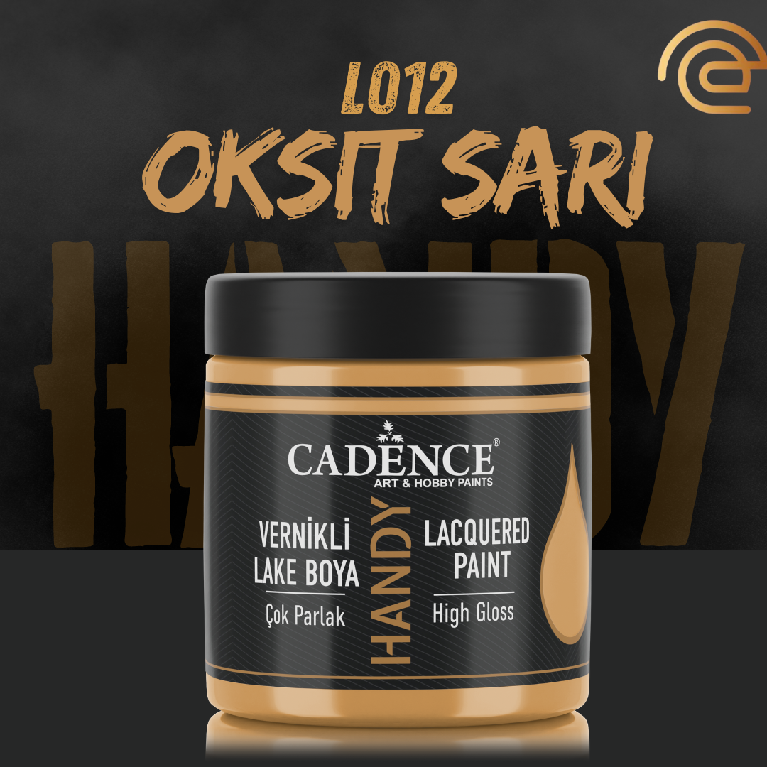 Cadence Vernikli Lake Boya L012 Oksit Sarı 250ml