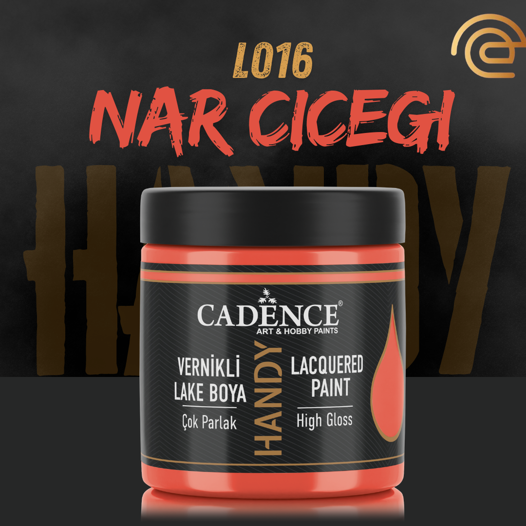 Cadence Vernikli Lake Boya L016 Nar Çiçeği 250ml