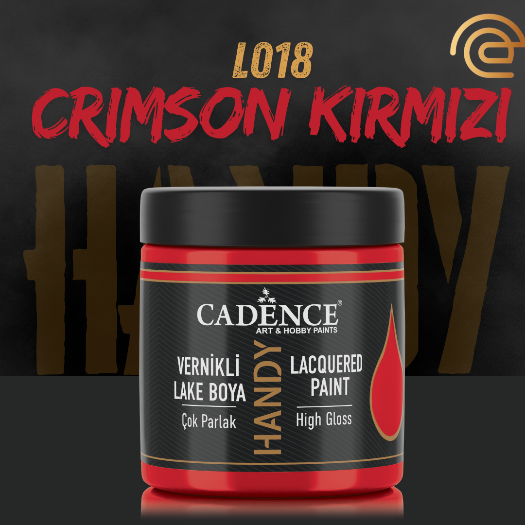 Cadence Vernikli Lake Boya L018 Crimson Kırmızı 250ml