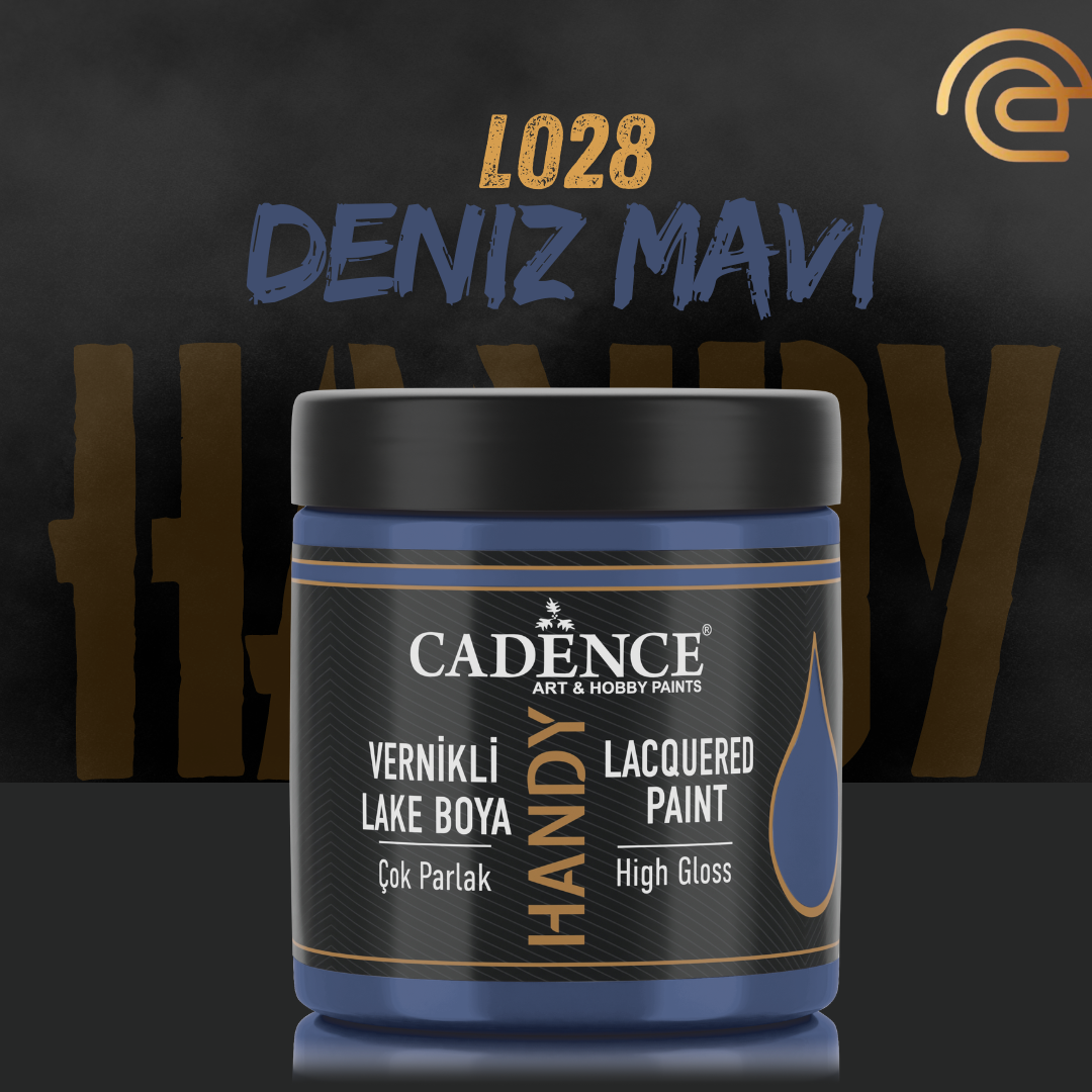 Cadence Vernikli Lake Boya L028 Deniz Mavi 250ml