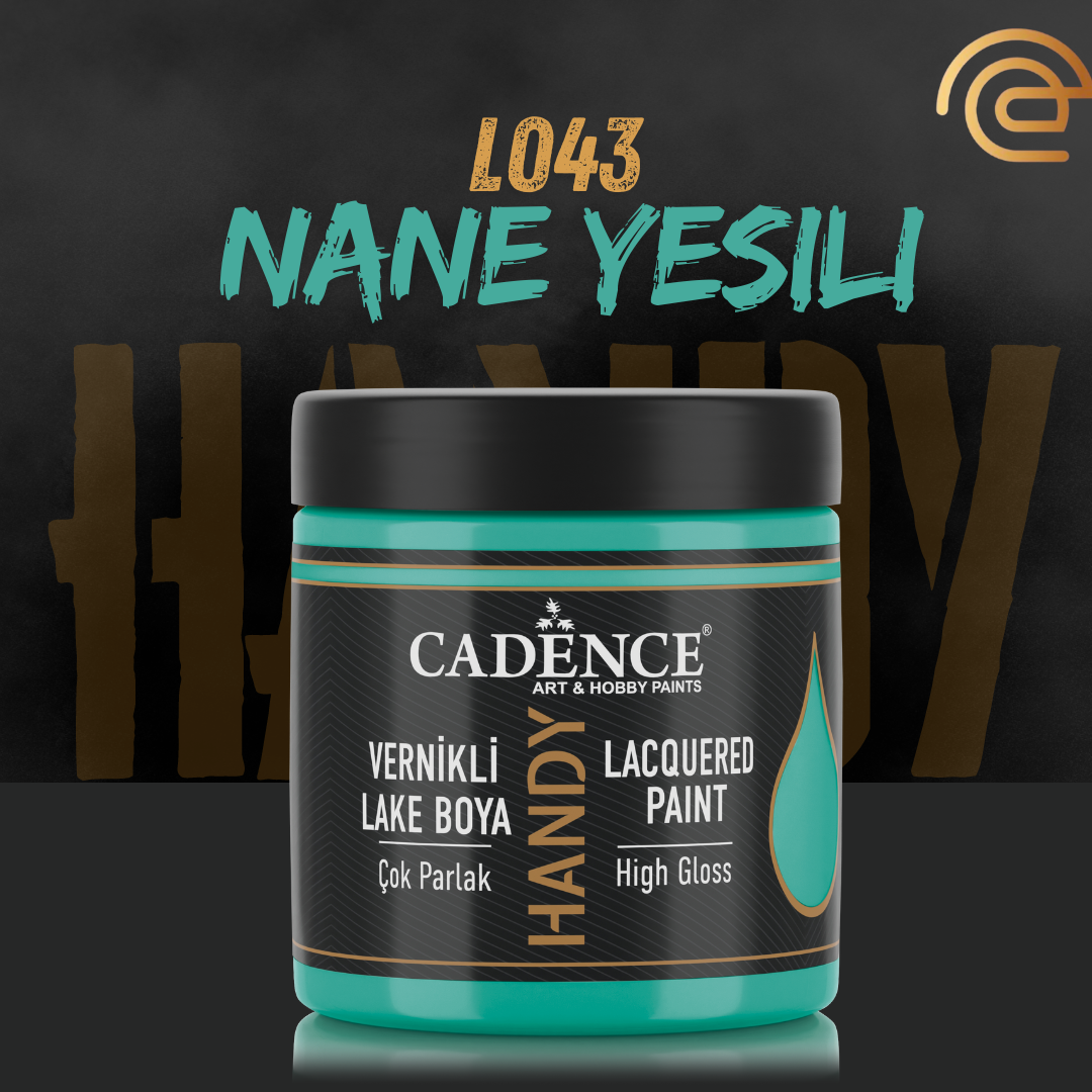 Cadence Vernikli Lake Boya L043 Nane Yeşili 250ml