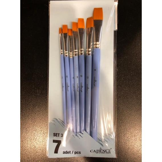 CADENCE 7'Lİ FIRÇA SETİ ( SET 3 )