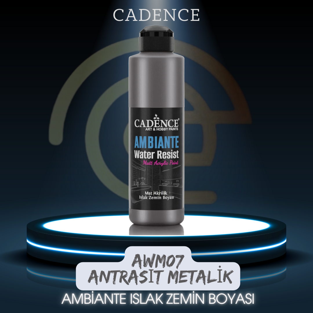 AWM07 Antrasit Metalik Ambiante Islak Zemin Boyası 250ML + Katalizör 10GR
