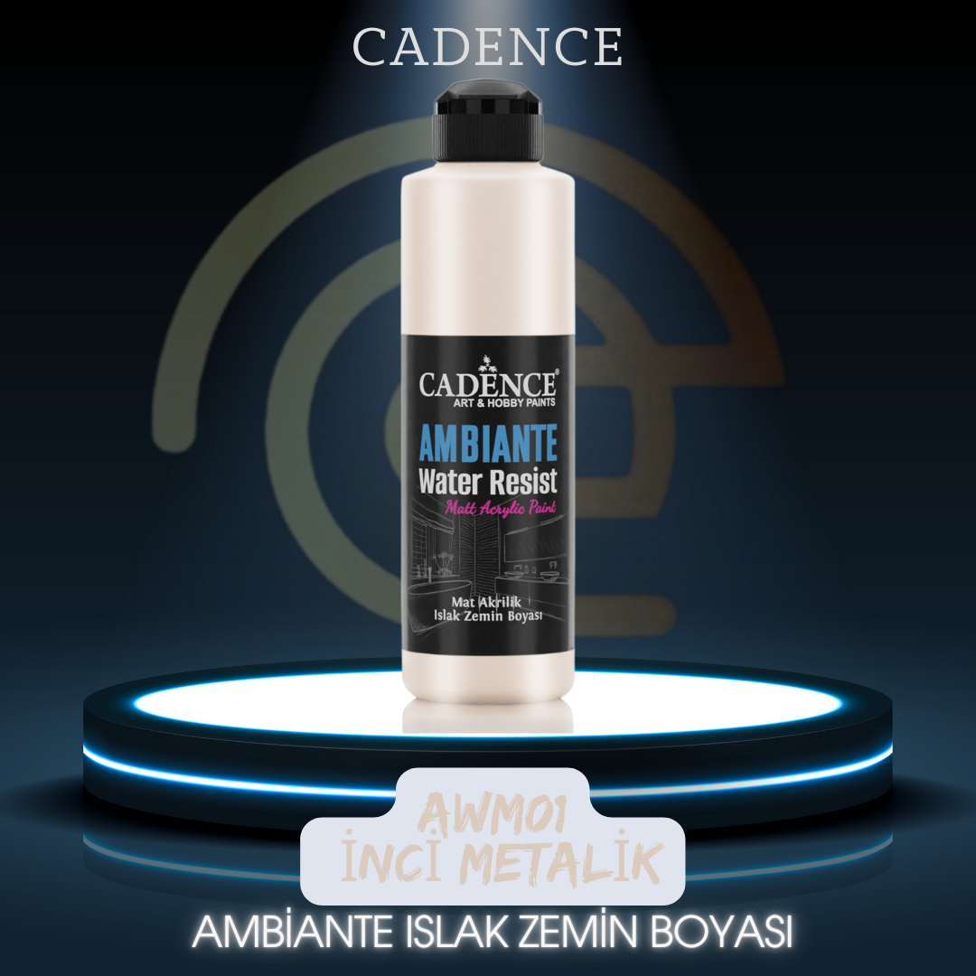 AWM01 İnci Metalik Ambiante Islak Zemin Boyası 250ML + Katalizör 10GR