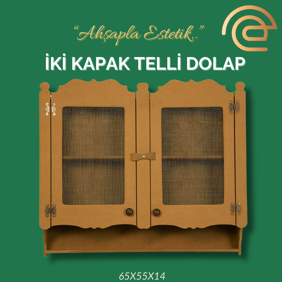 İKİ KAPAKLI TELLİ DOLAP
