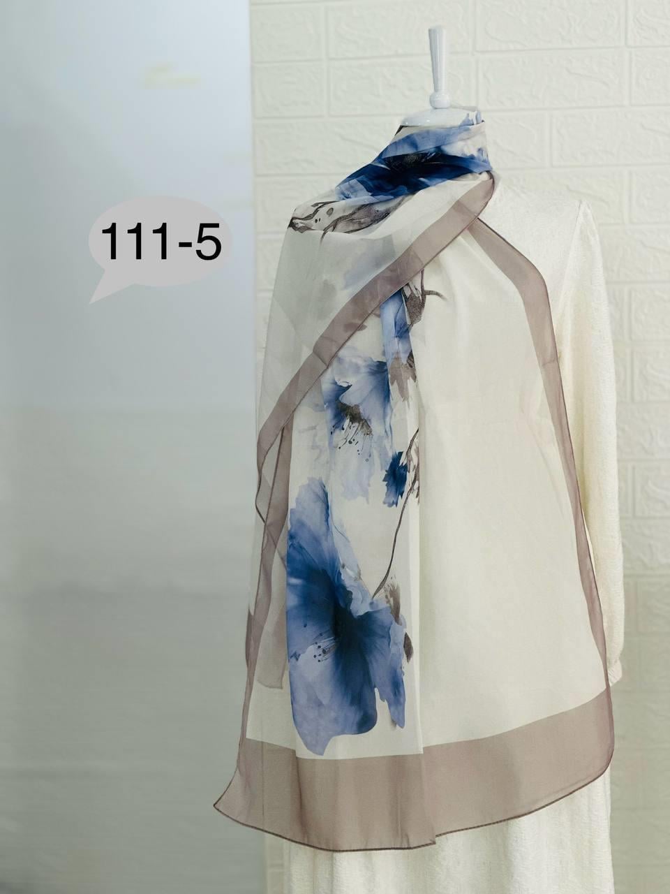 111-5 Desenli Şifon Şal