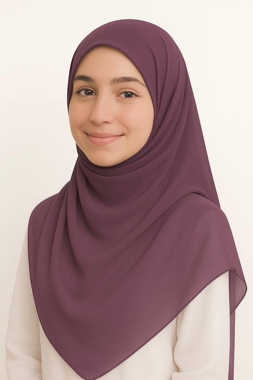 5000-4 Şifon Eşarp 125*125 cm