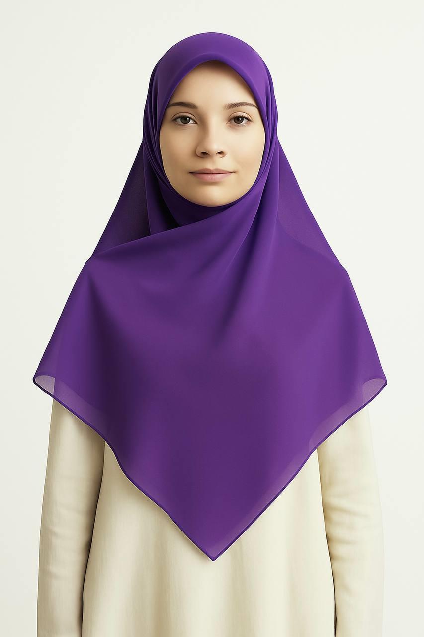 6000-10 Şifon Eşarp 150*150 cm