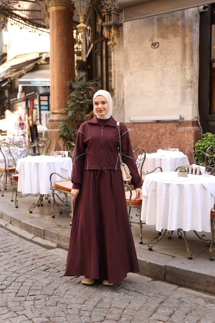 7057 Mevsimlik Spor Takım - Bordo