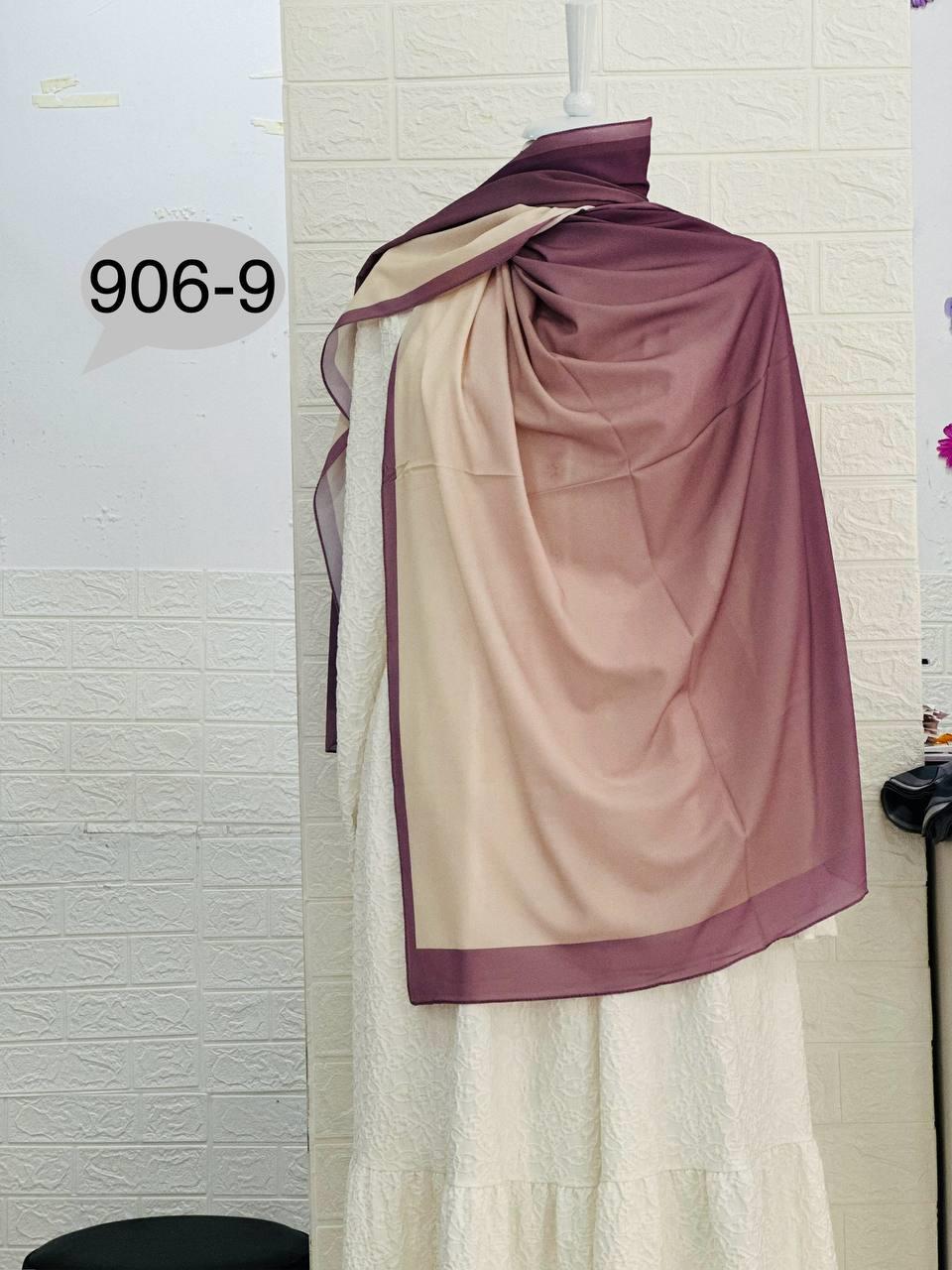 906-9 Degrade Renkli Şal