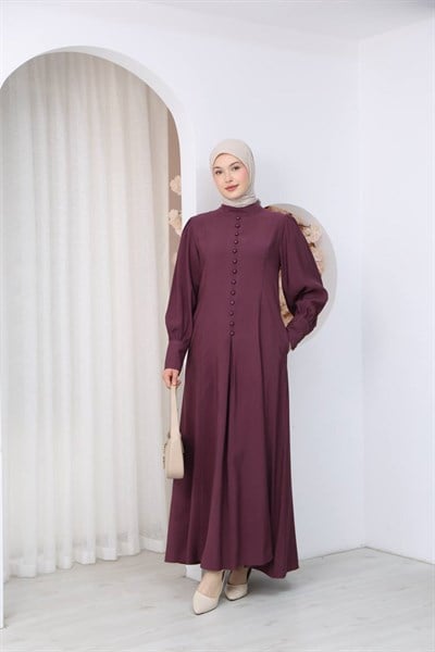 7142 Sade Zarafet Ferace - Mürdüm 