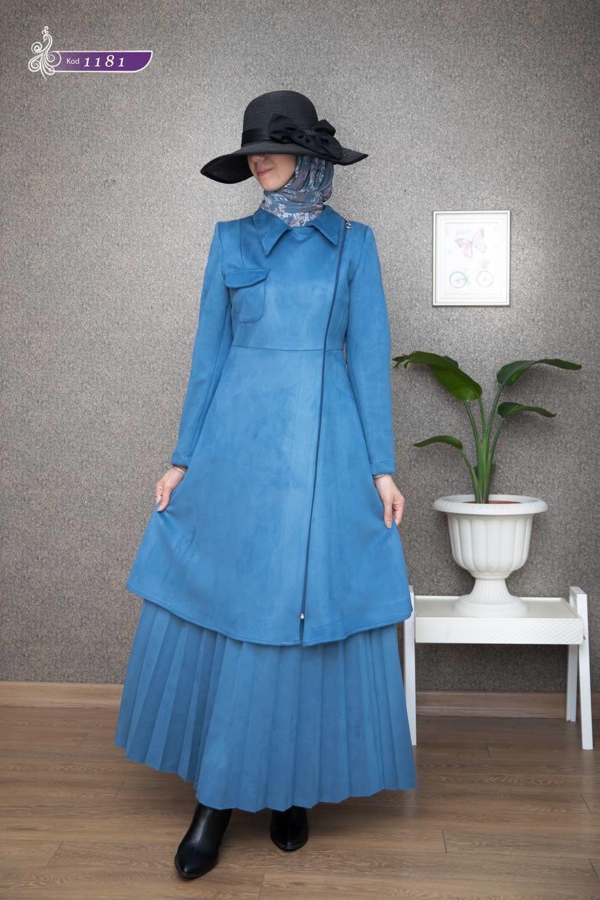 1181 Süet Kap - İndigo