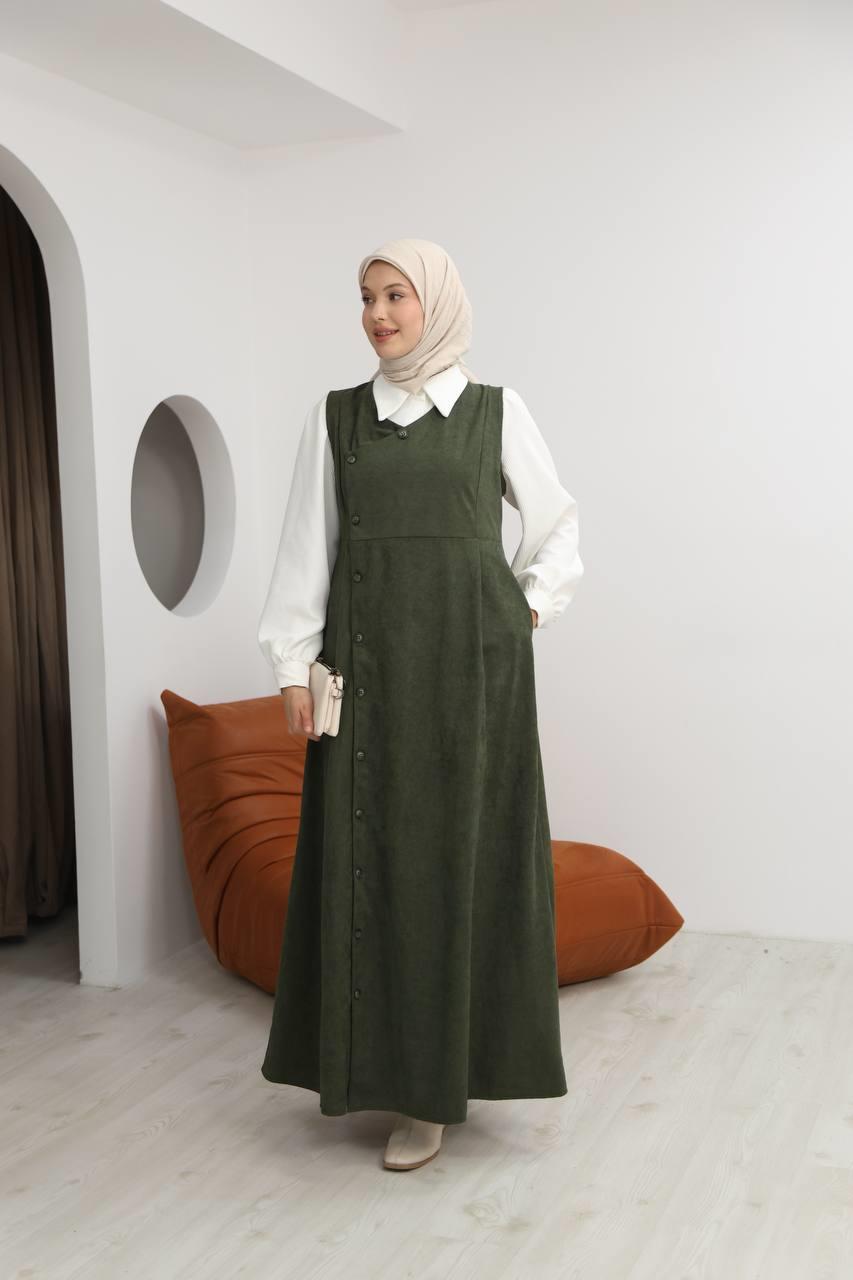 7081 Gömlekli İkili Takım - Haki