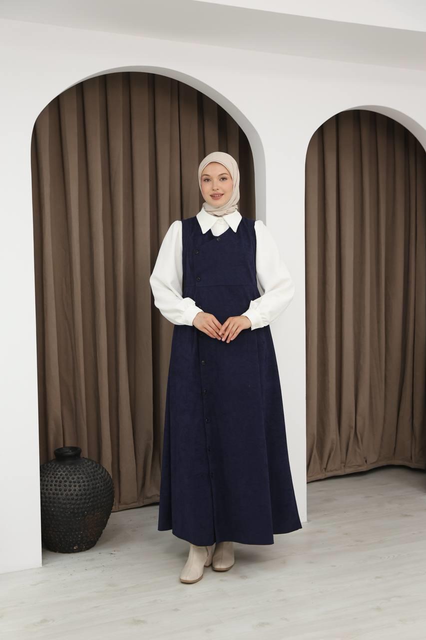 7081 Gömlekli İkili Takım - Lacivert