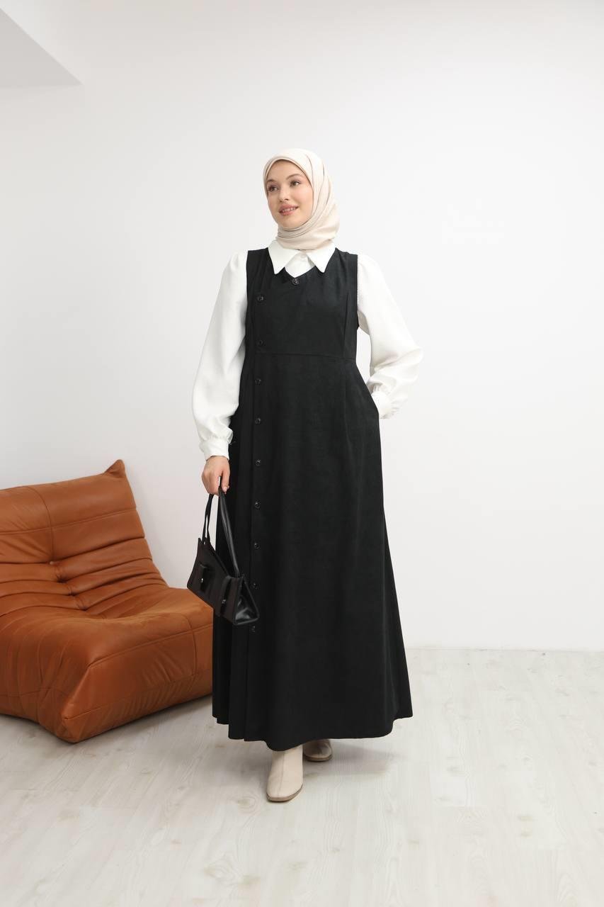 7081 Gömlekli İkili Takım - Siyah