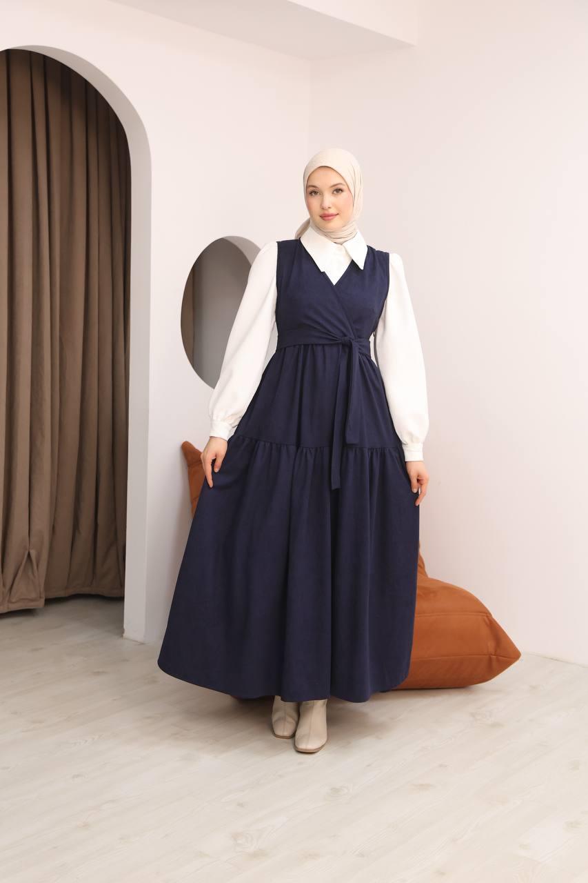 7094 Gömlek ve Elbise Takımı - Lacivert