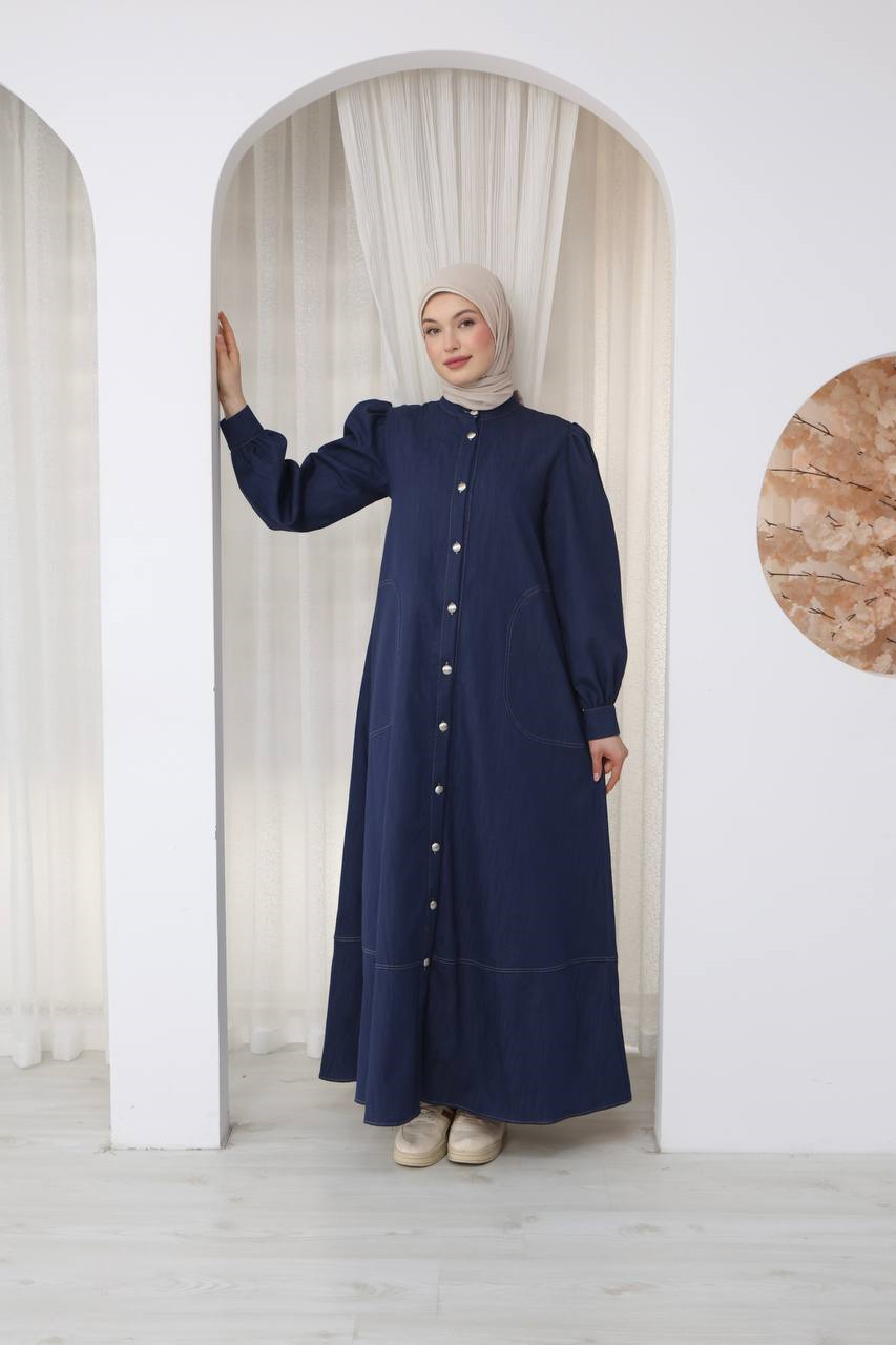 7125 Cepli Kot Ton Elbise - Jeans 