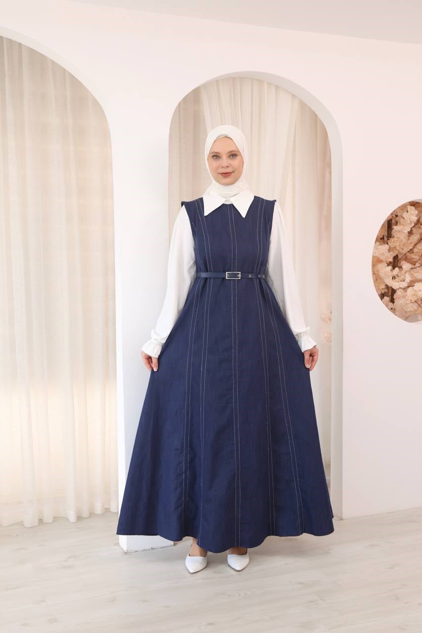 7130 Tonlu Kot Set - Jeans