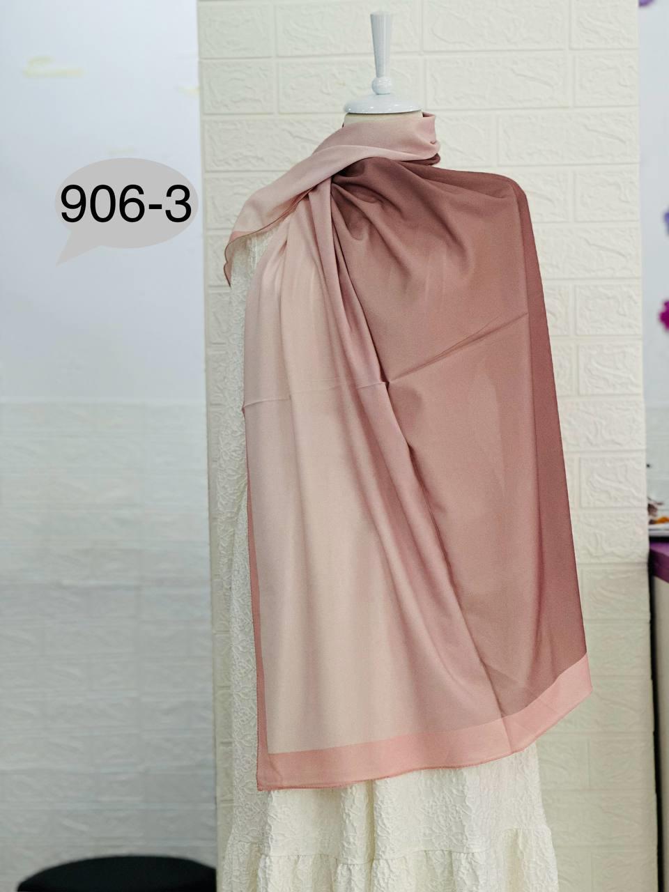 906-3 Degrade Renkli Şal