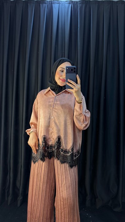 DUBAİ İPEĞİ PUDRA TAKIM