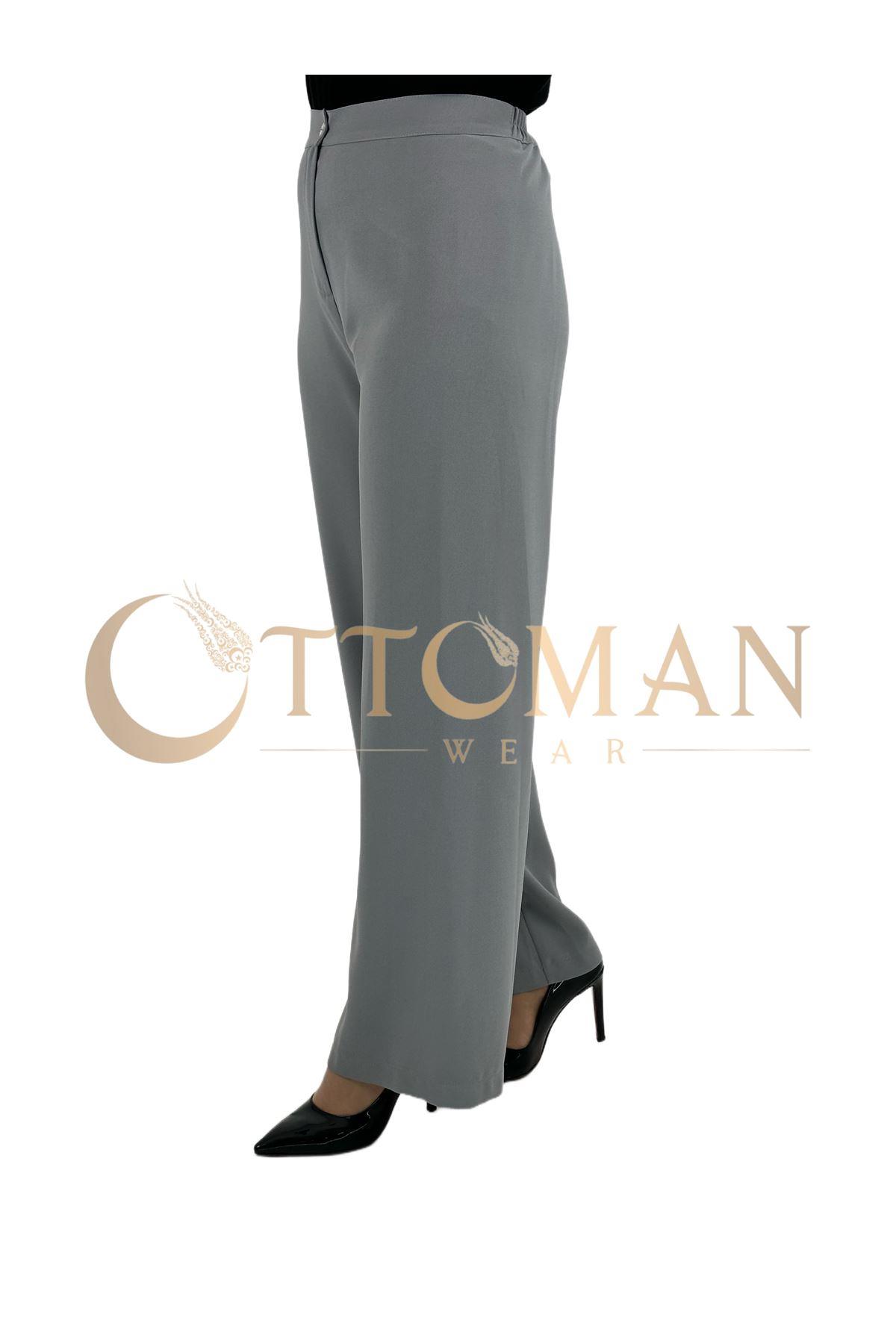 Krep Pantolon Gri OTW6558