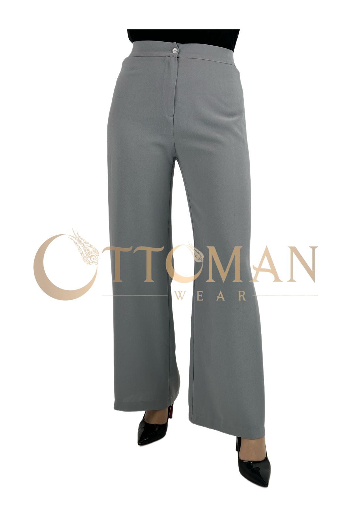 Krep Pantolon Gri OTW6558