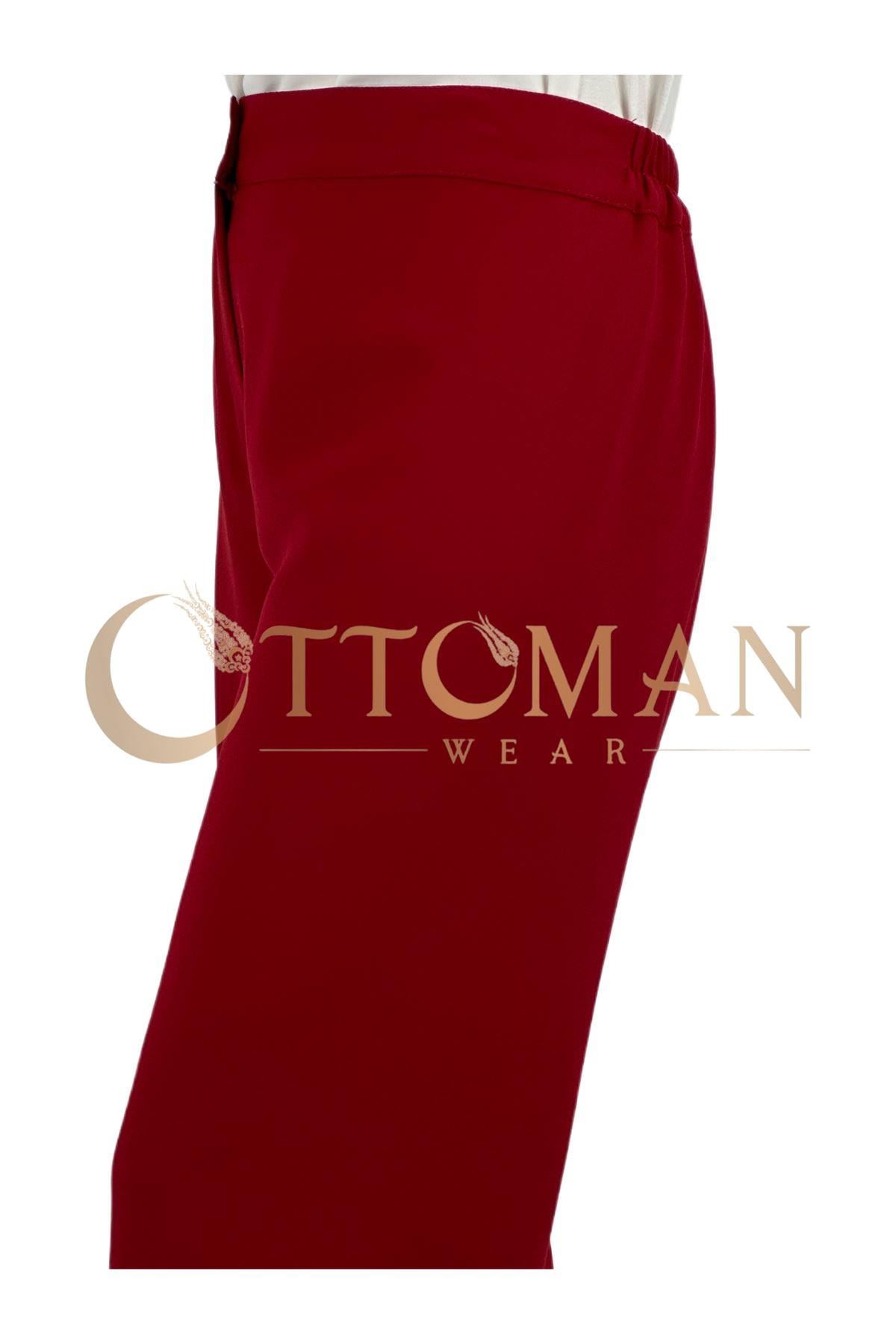 Krep Pantolon Kırmızı OTW6558