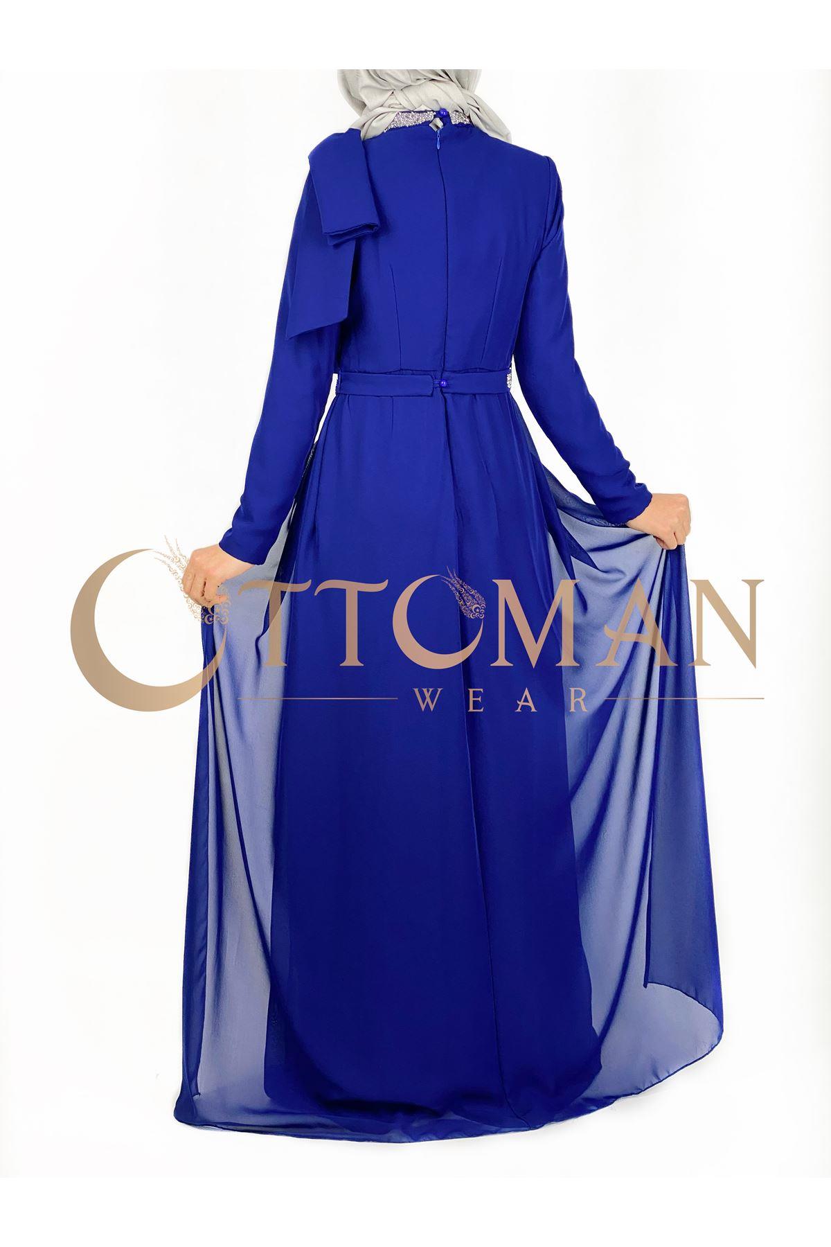 Abiye Tulum Saks OTW70046