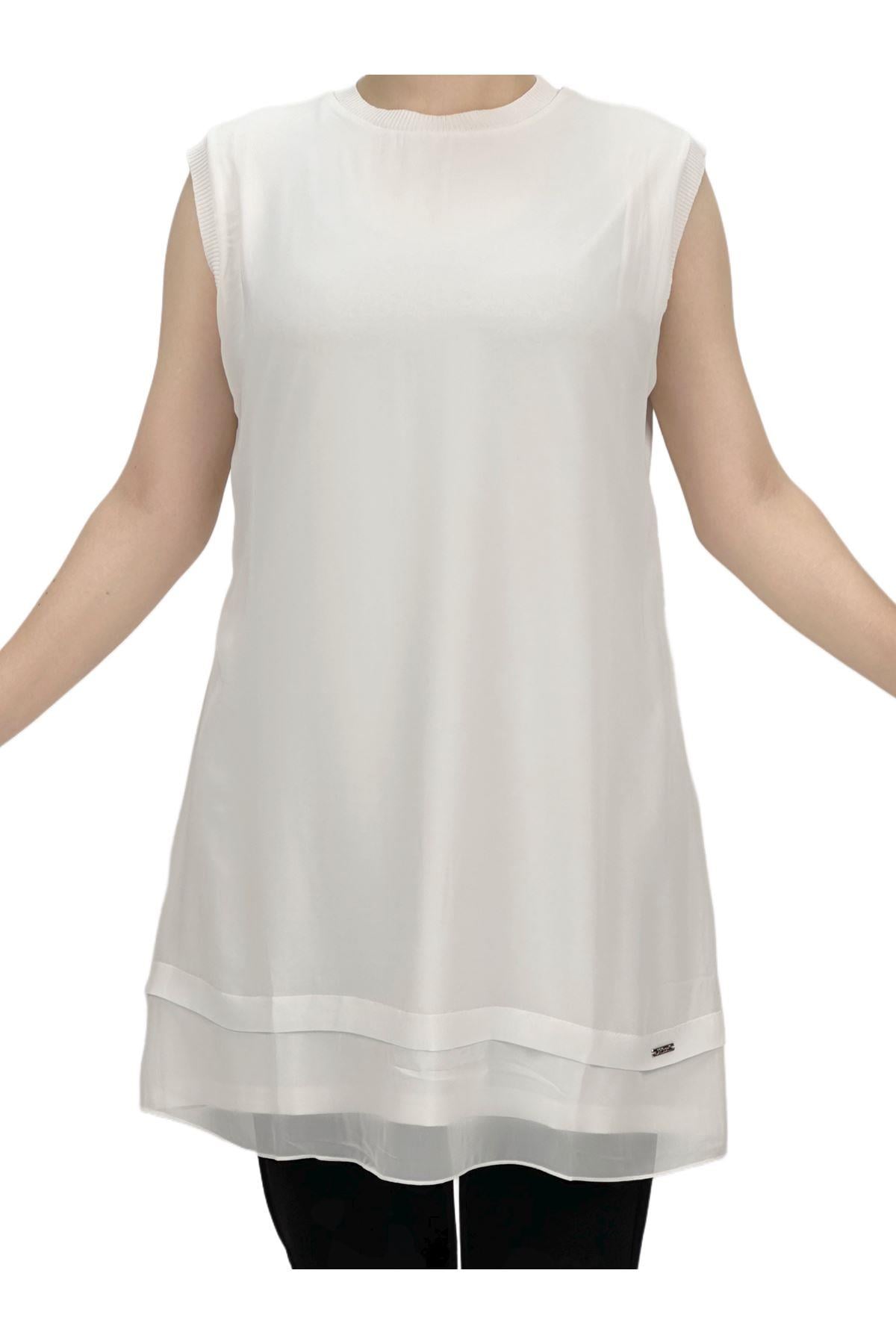 Rayon Kolsuz Şifon İçlik Ekru OTW775
