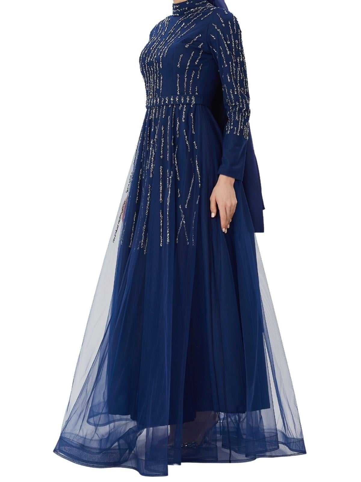 Abiye Elbise Lacivert OTW4437