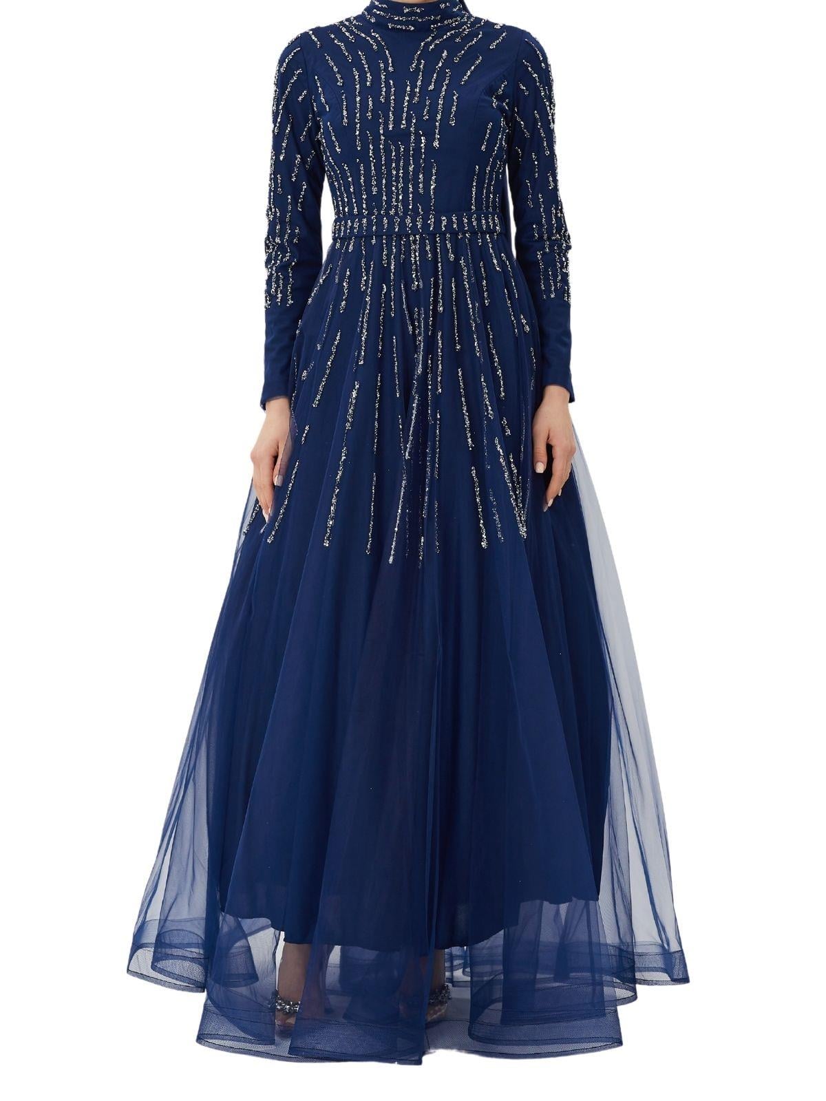 Abiye Elbise Lacivert OTW4437