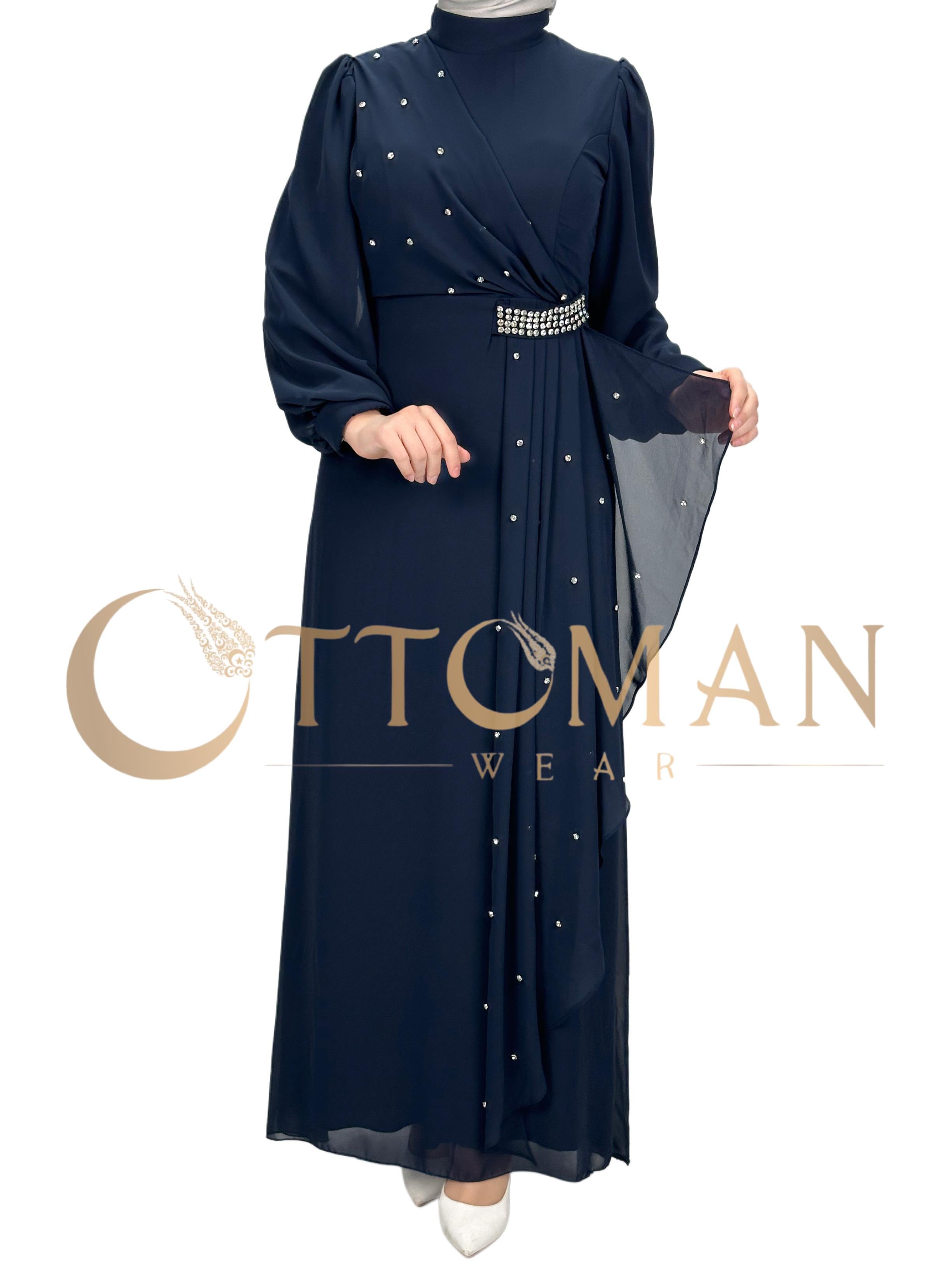 Abiye Elbise Lacivert OTW4607