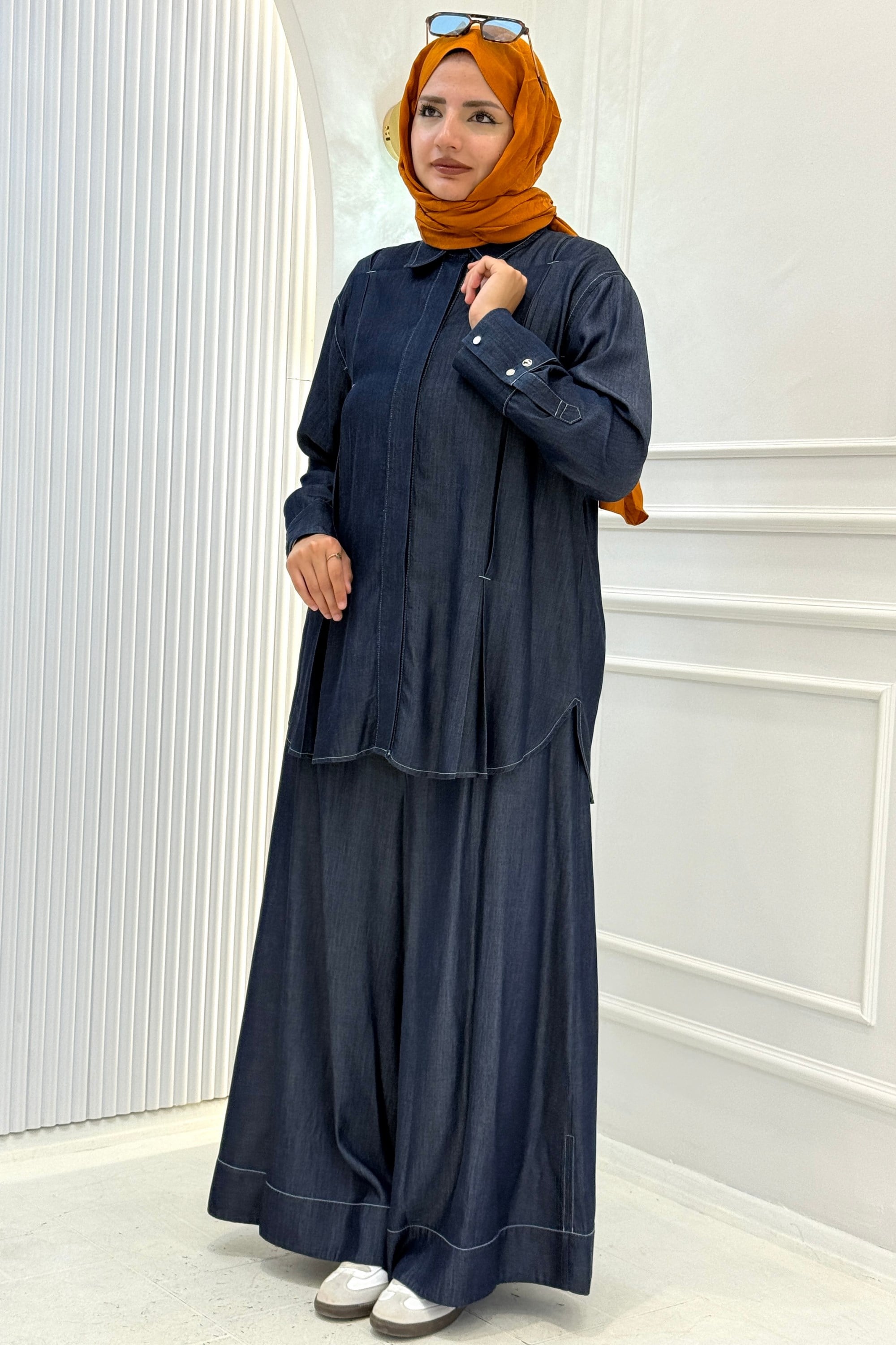 Armine Trend Tensel Kot Takım Lacivert OTW6104