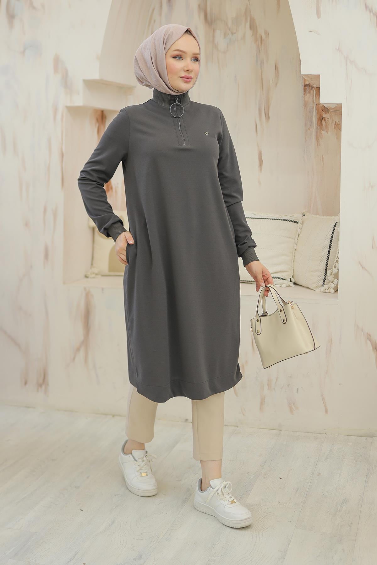 Armine Tunik Gri OTW436