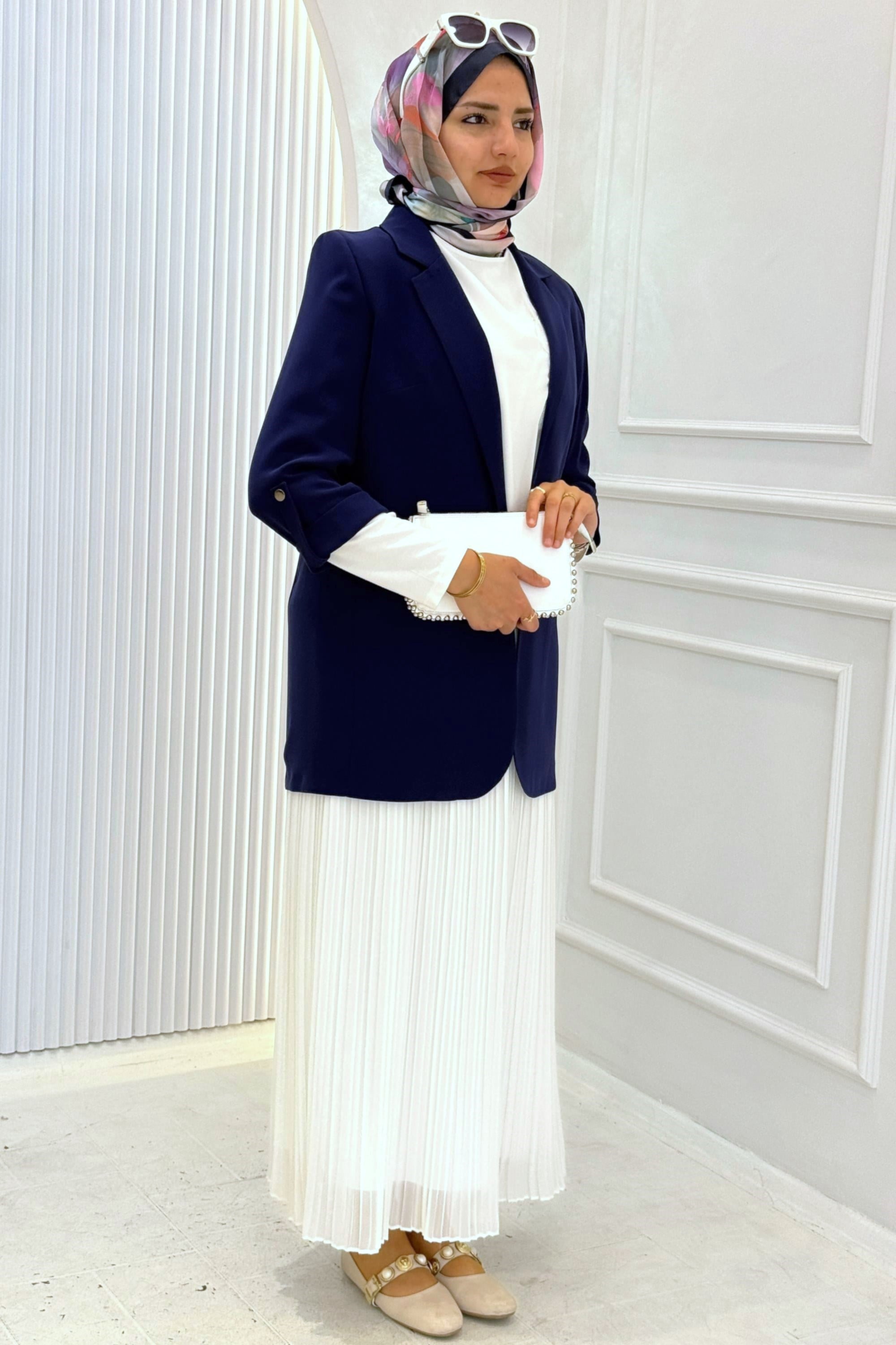 Astarsız Blazer Ceket Lacivert OTW1151