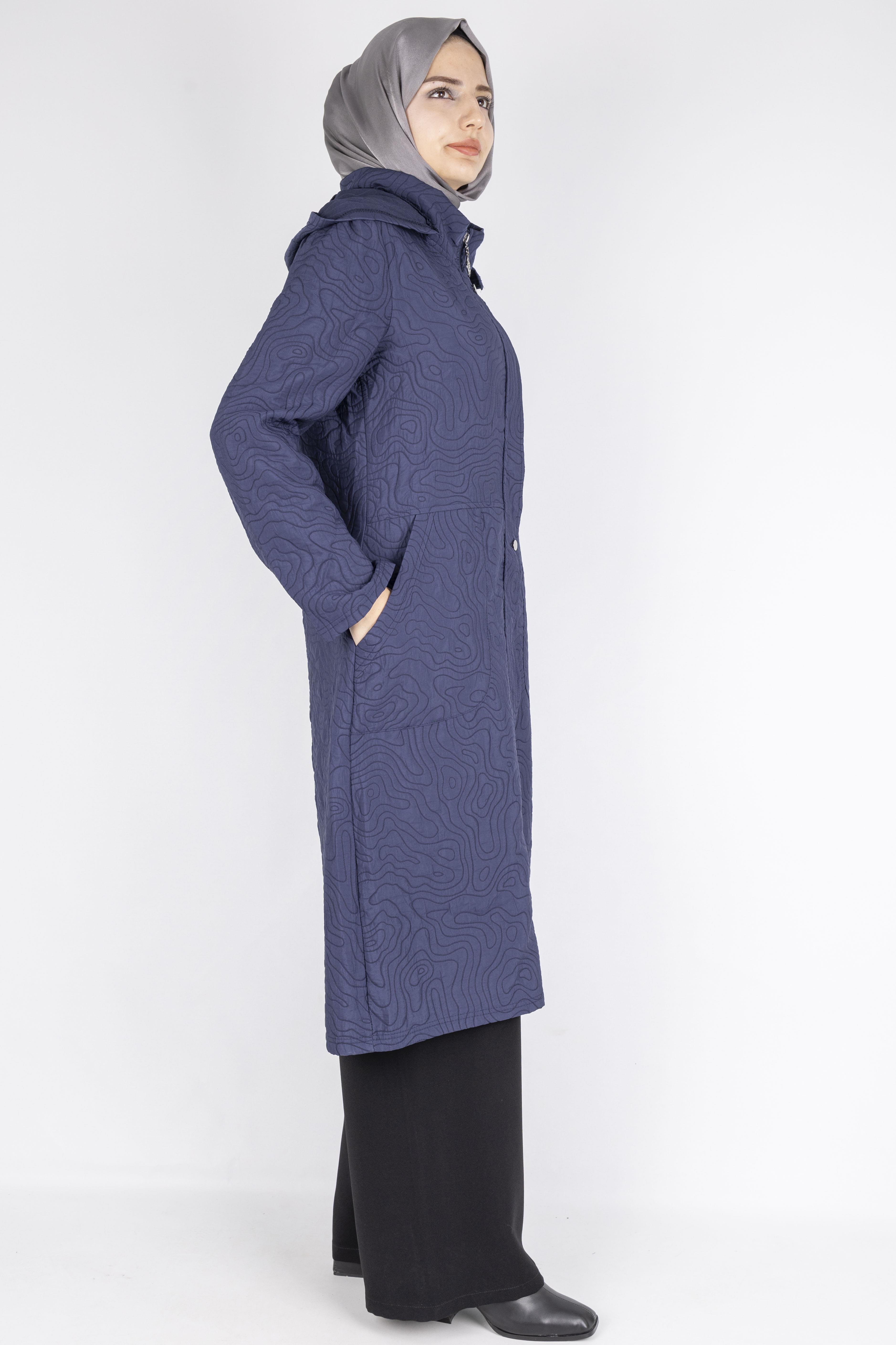 Astarsız Kapitone Kap Lacivert OTW313