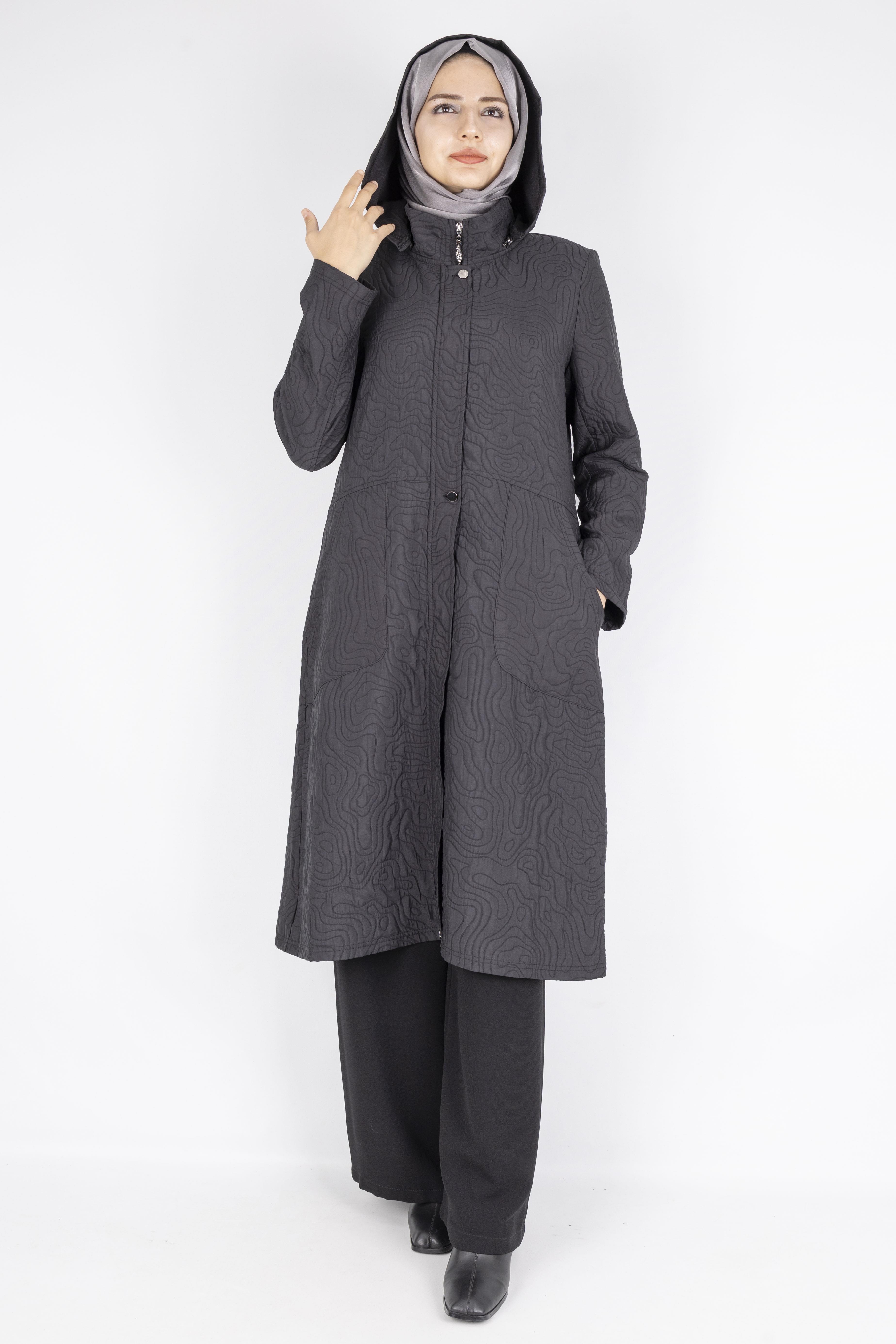 Astarsız Kapitone Kap Siyah OTW313