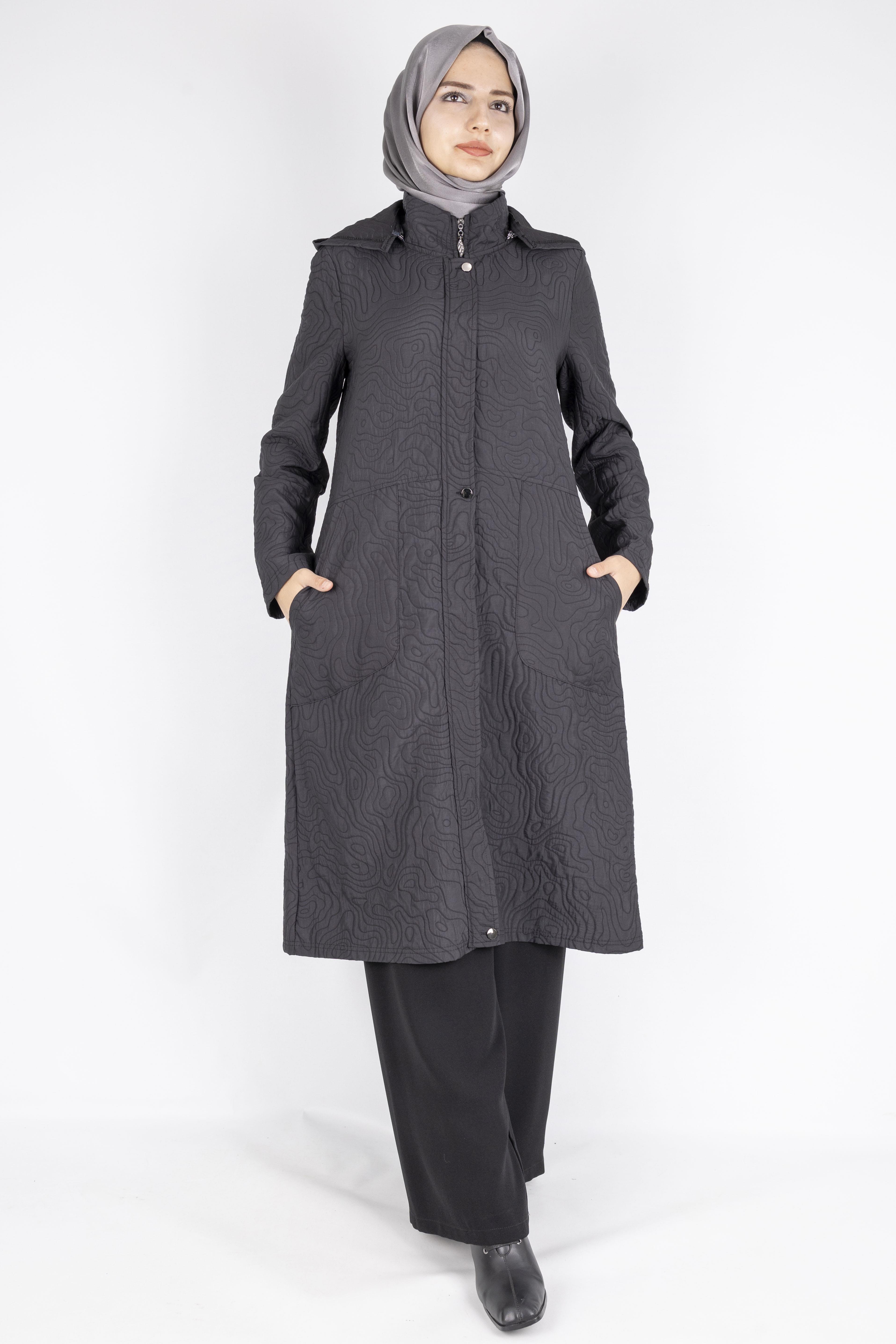 Astarsız Kapitone Kap Siyah OTW313