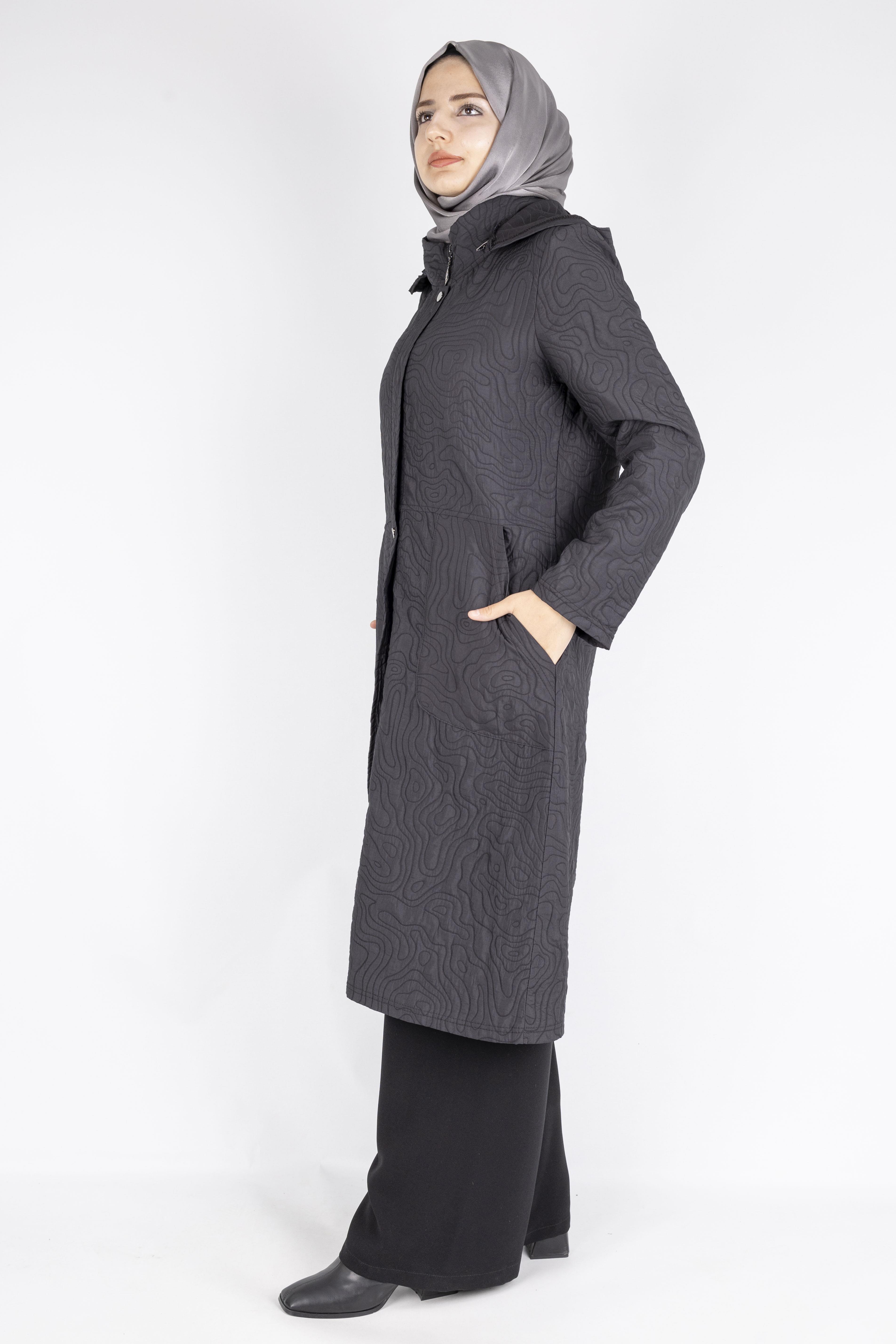 Astarsız Kapitone Kap Siyah OTW313