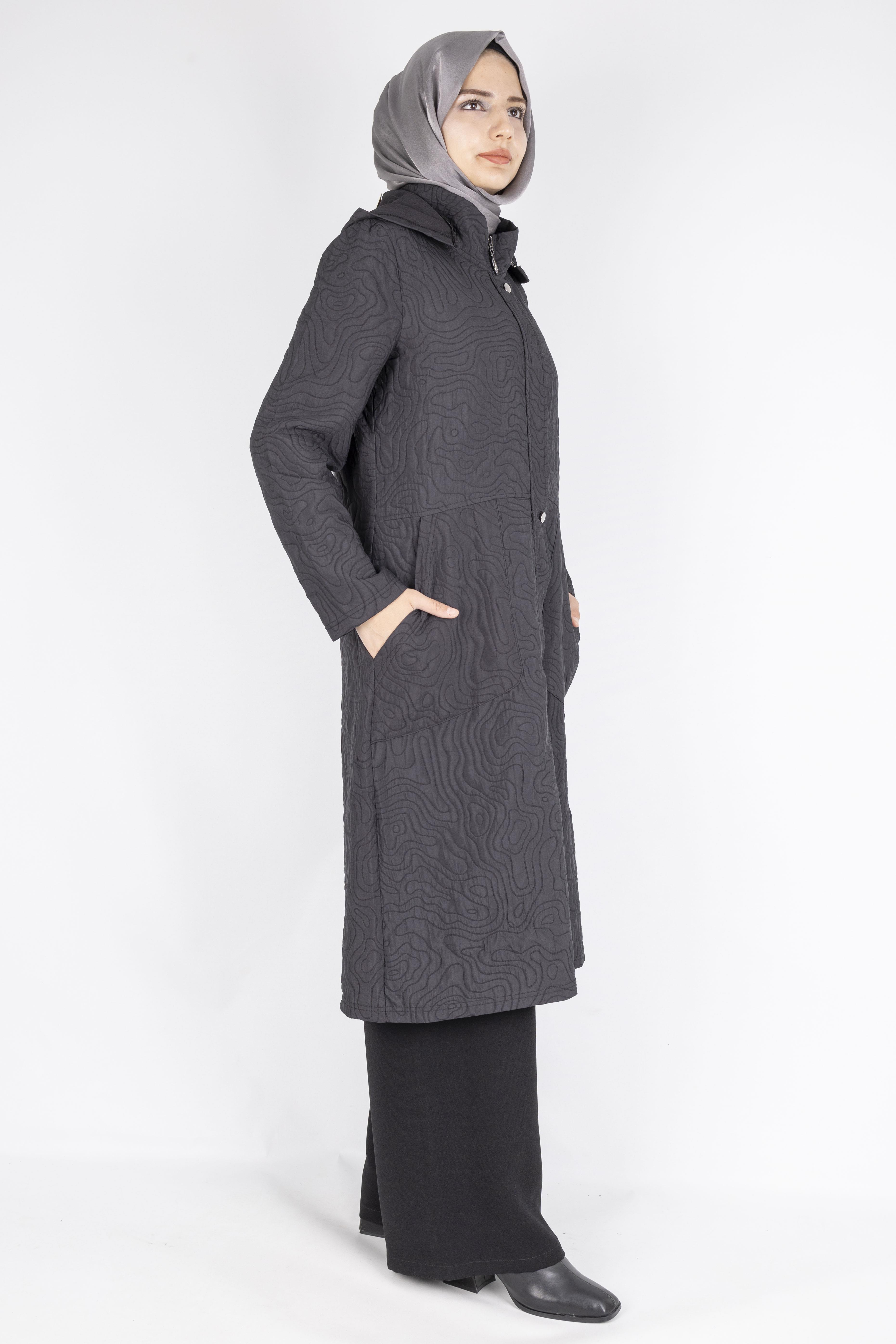 Astarsız Kapitone Kap Siyah OTW313