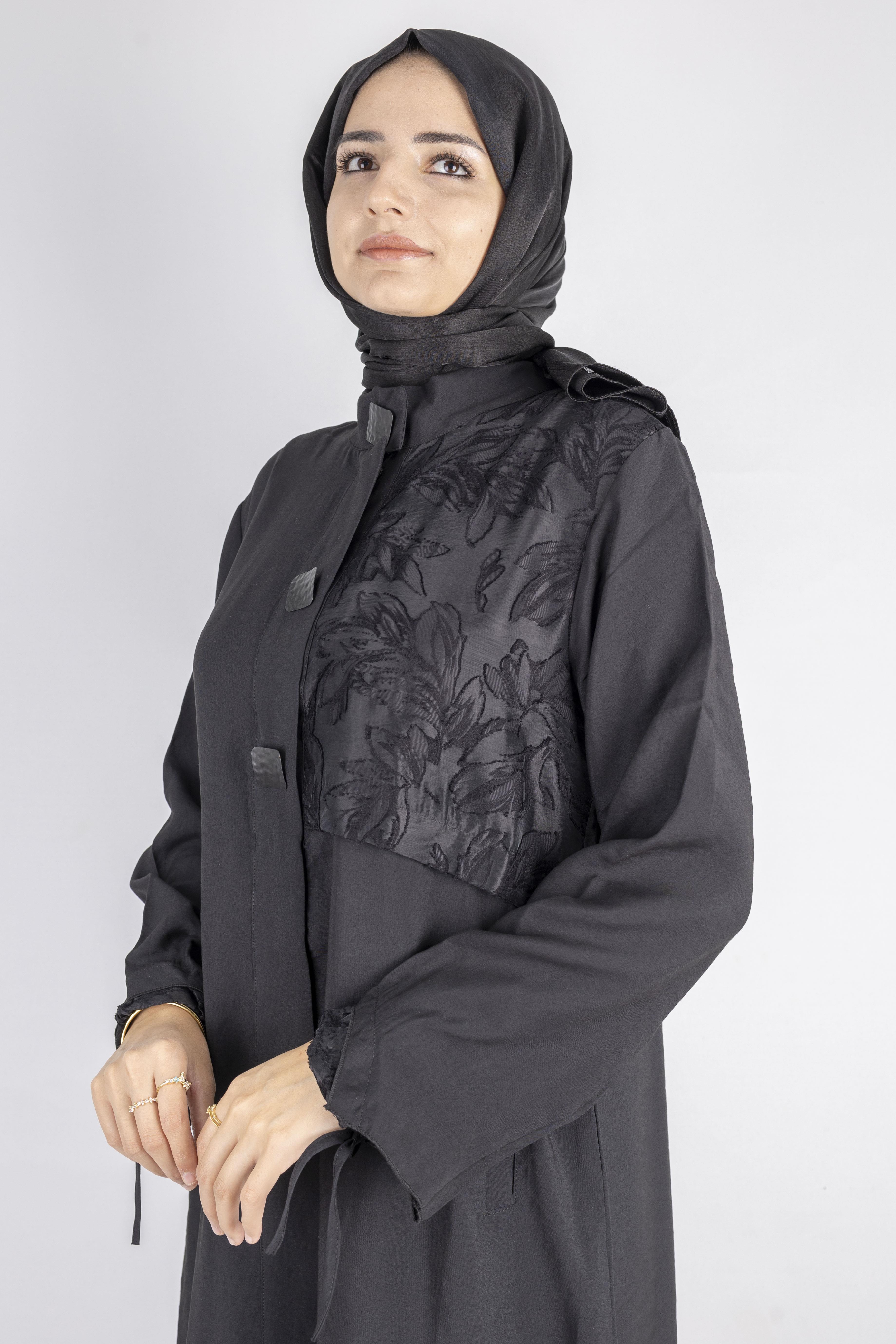 Bağlama Kol Detaylı Şık Kap Siyah OTW6009