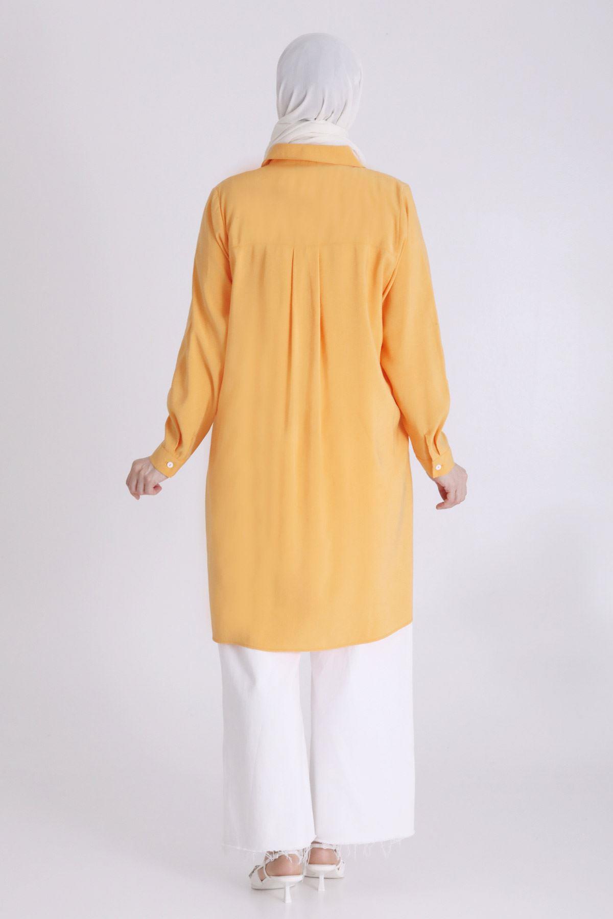Behrem Büyük Beden Baskılı Tunik Mango OTW2349