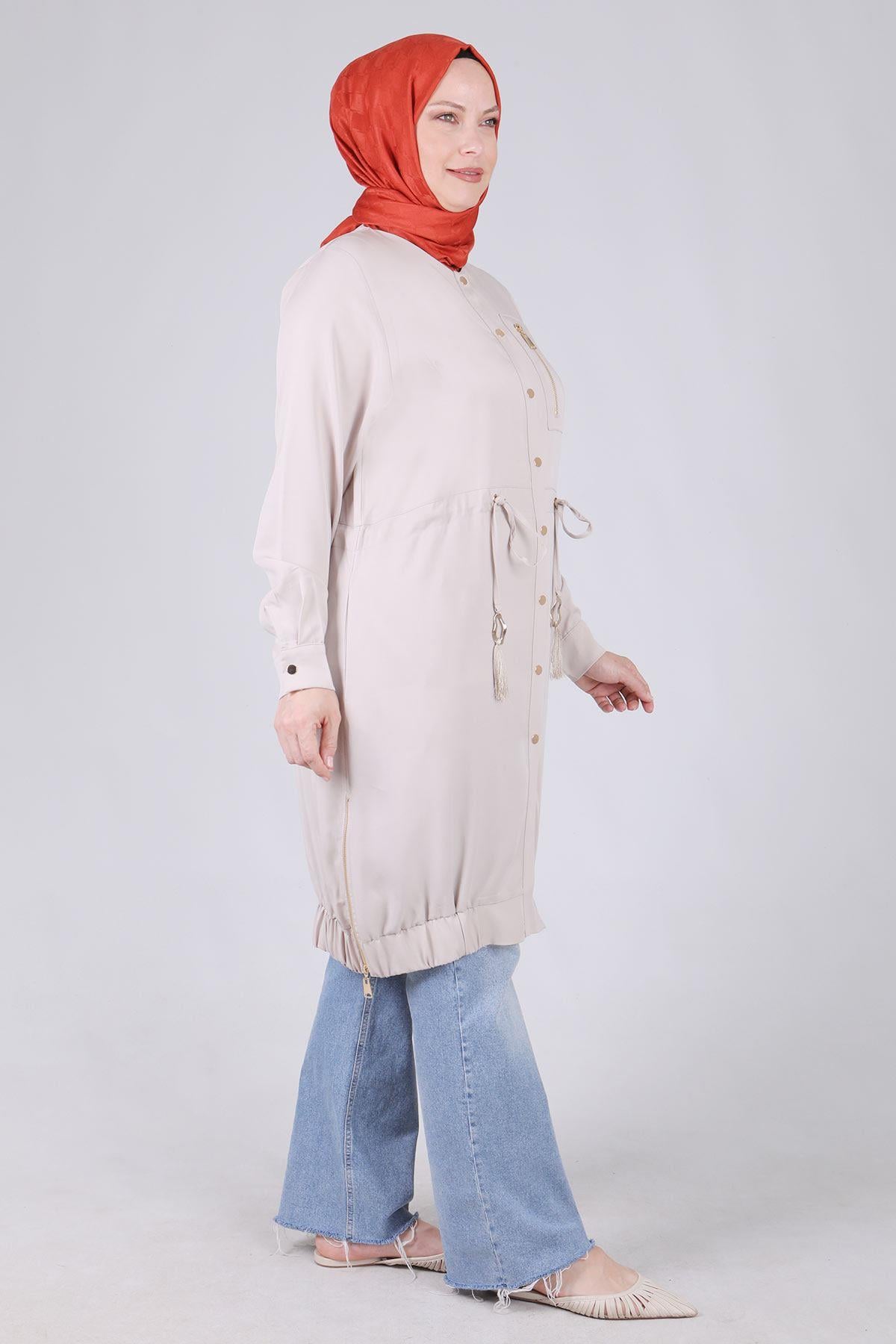 Behrem Büyük Beden Çıtçıtlı Kap Taş OTW25097