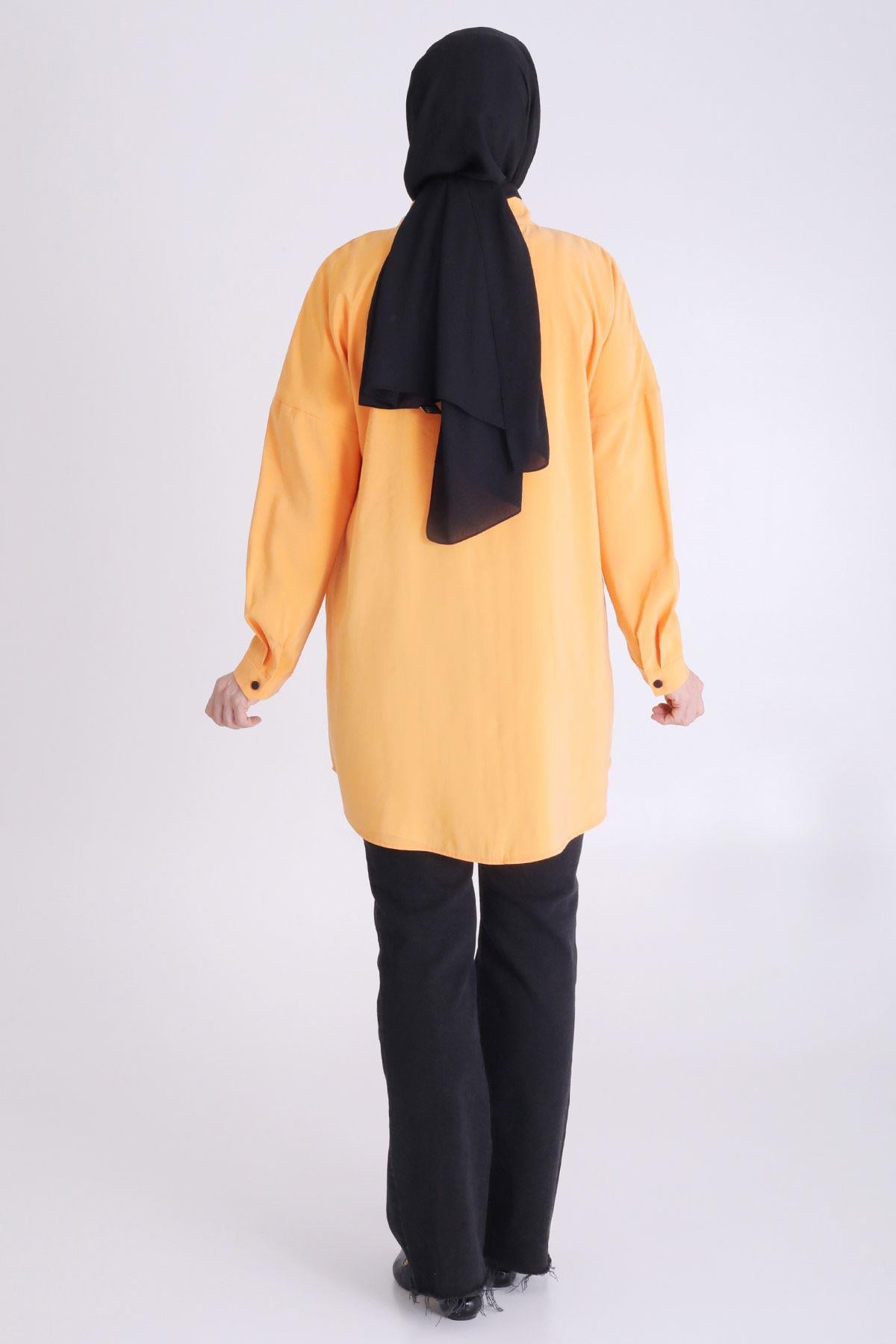 Behrem Büyük Beden Nakış Detaylı Tunik Mango OTW2350