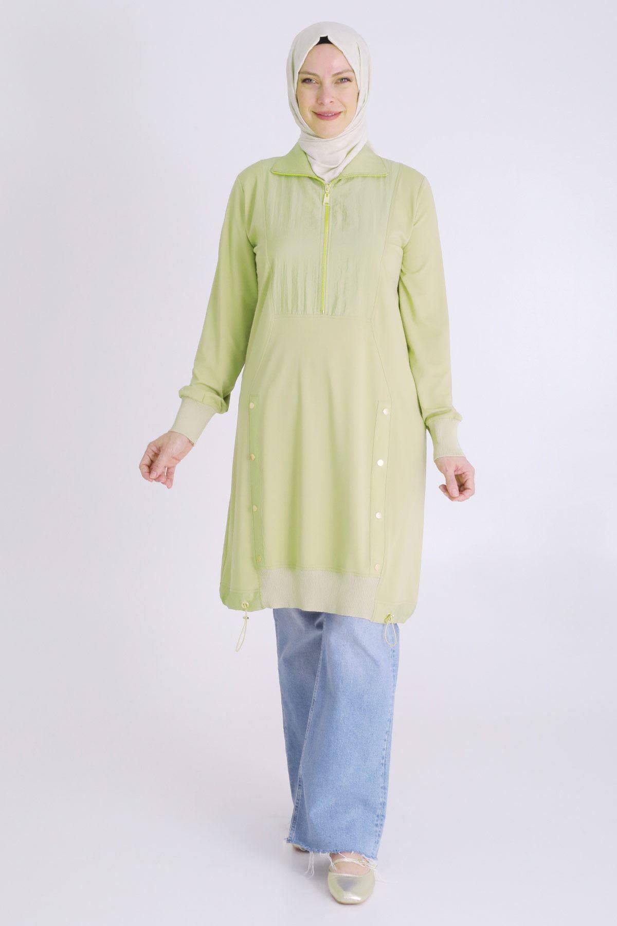 Behrem Büyük Beden Örme Tunik Ihlamur OTW20120