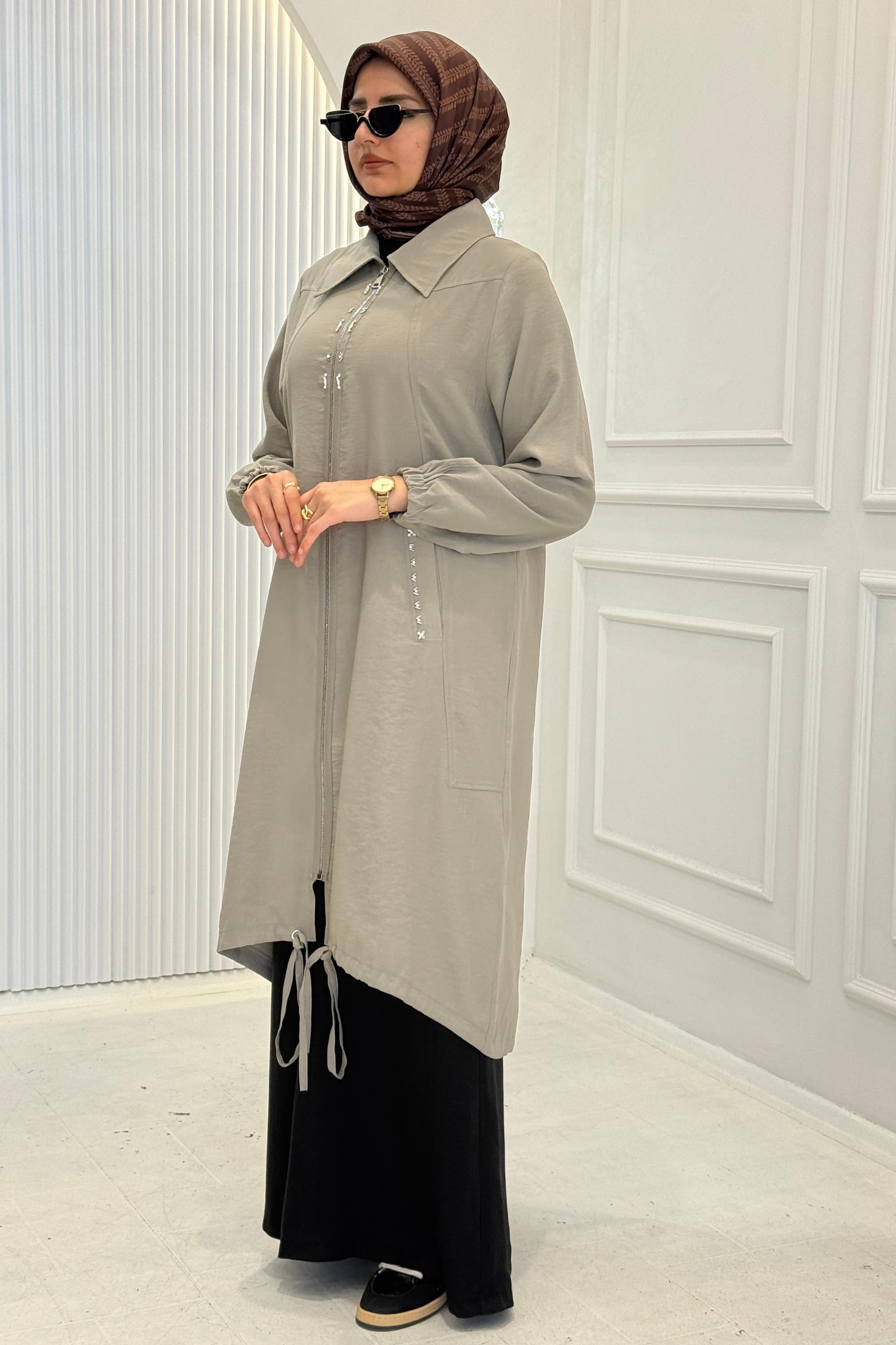 Behrem Büyük Beden Tesettür Kap kÜF OTW2555