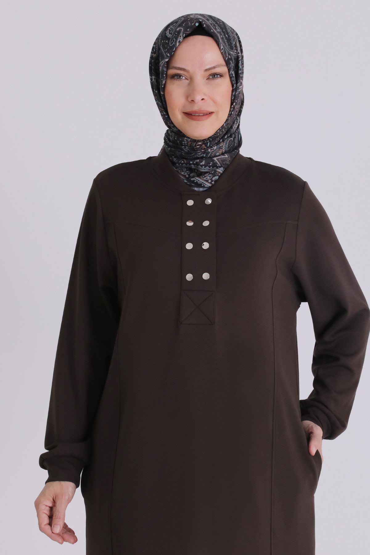 Behrem Pantolonlu Takım Kahve OTW3554