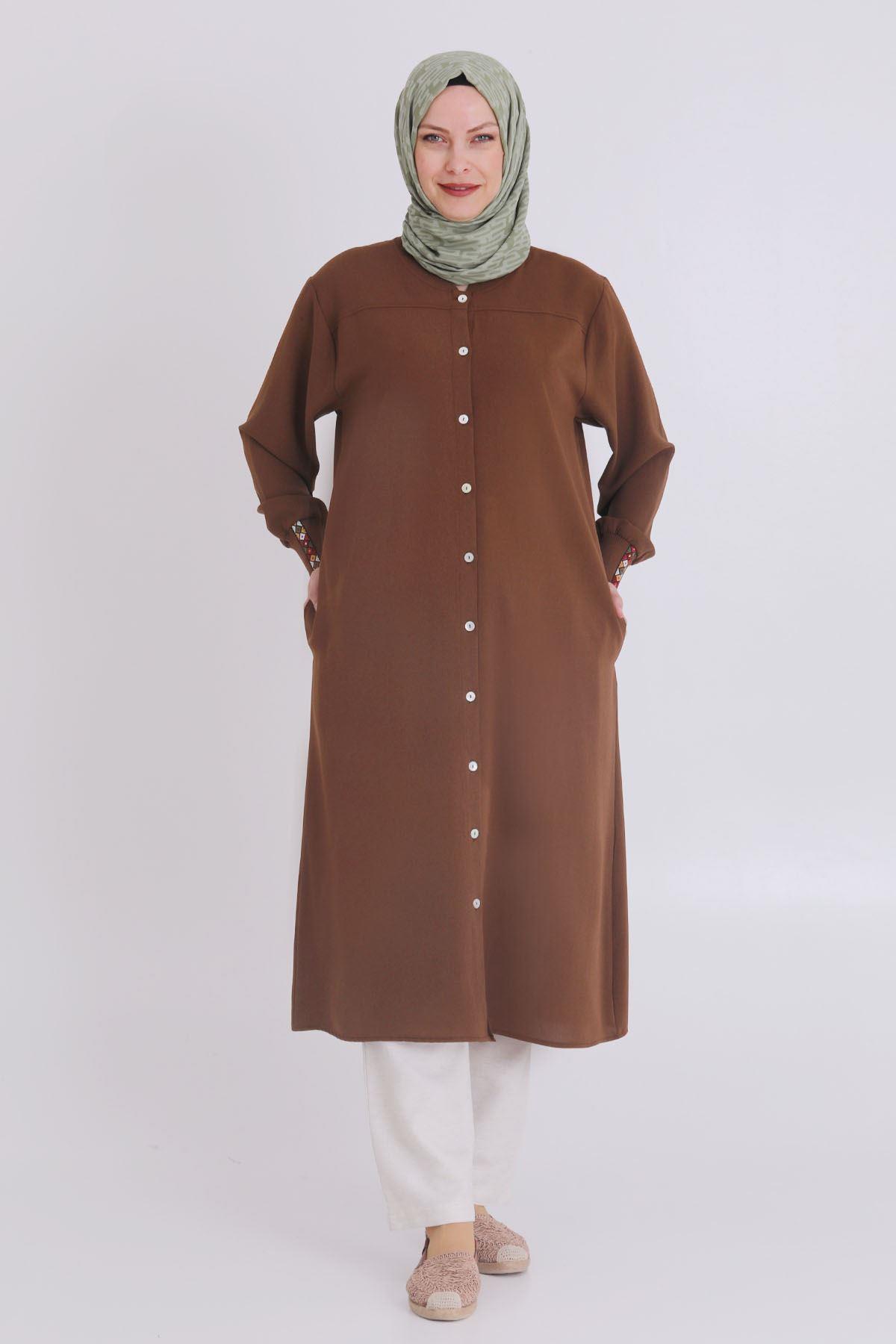 Büyük Beden Aerobin Kap Kahve OTW2542