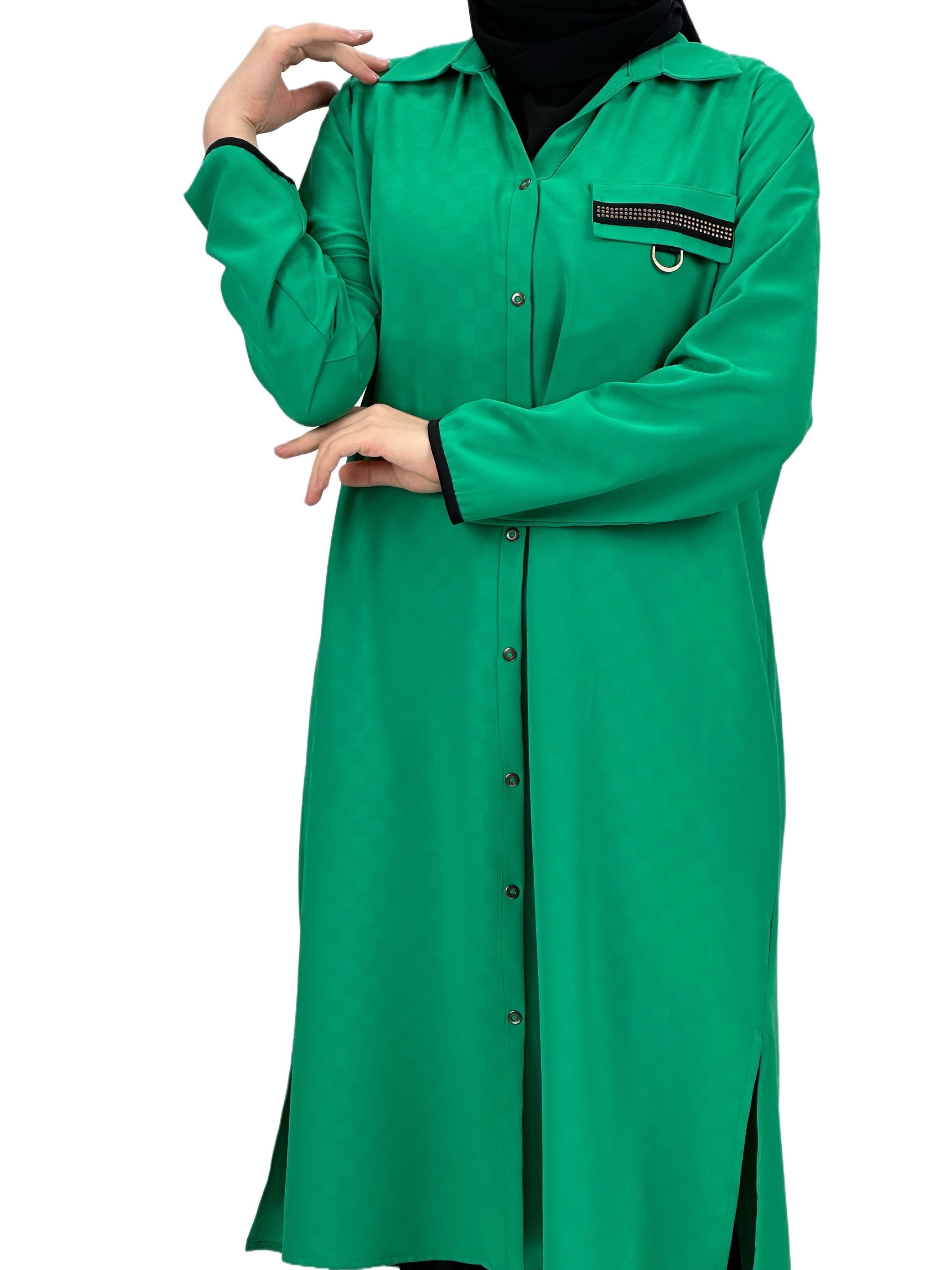 Büyük Beden Çıtçıtlı Tunik Benetton OTW60660